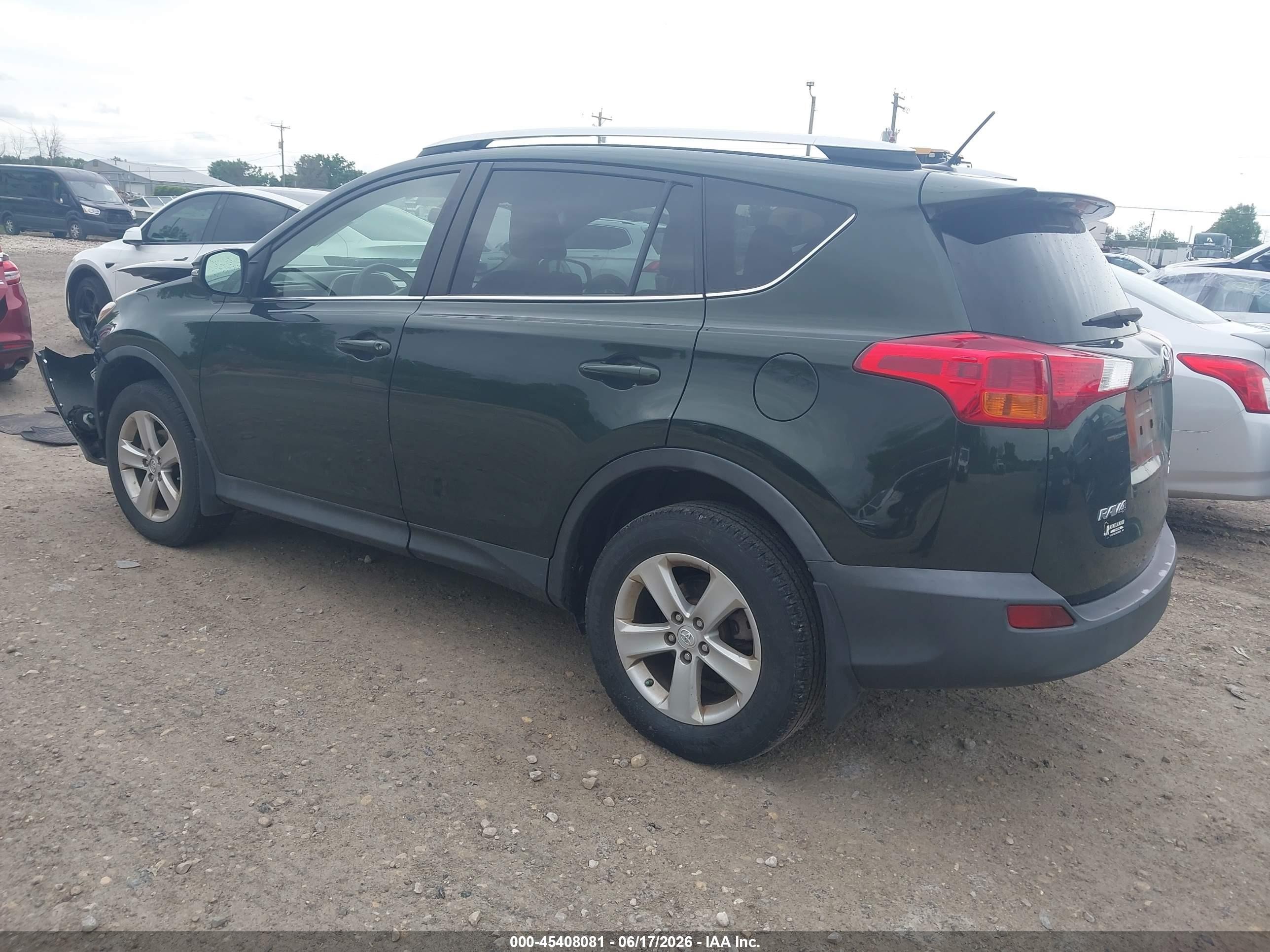 2013 Toyota Rav4 Xle Зеленый vin: 2T3RFREV4DW081830