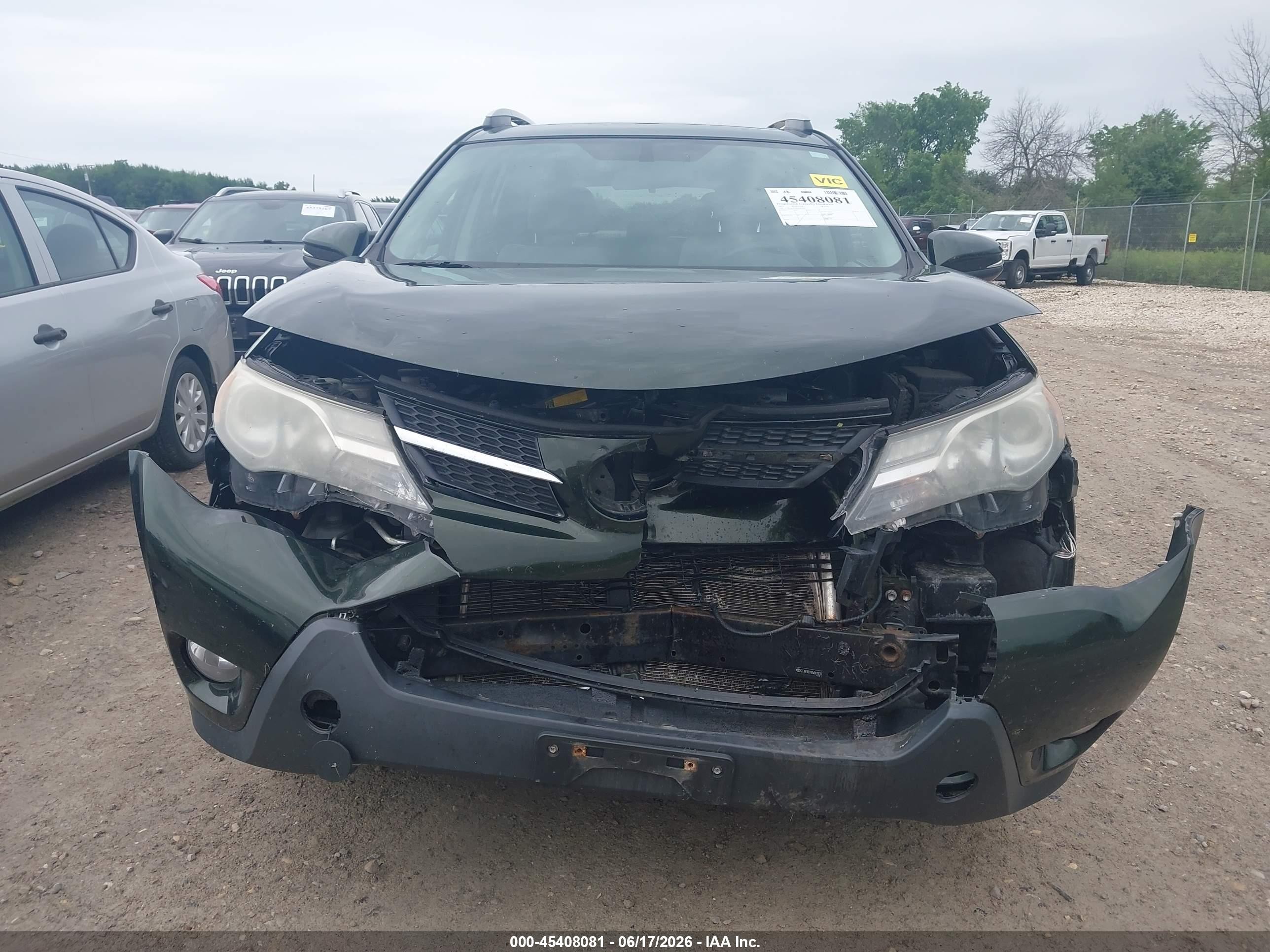 2013 Toyota Rav4 Xle Зеленый vin: 2T3RFREV4DW081830
