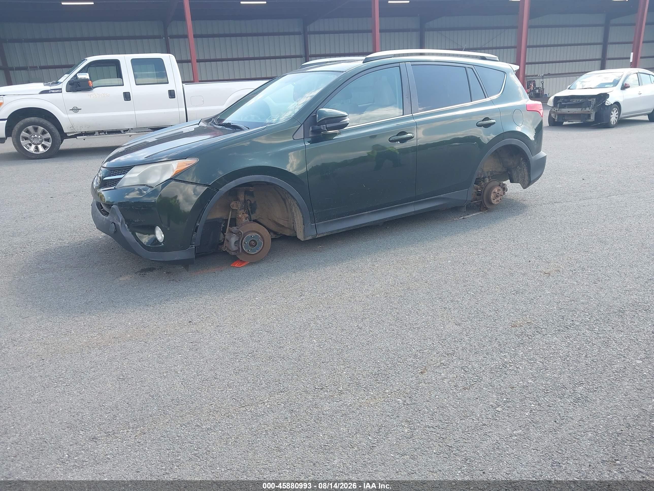 2013 Toyota Rav4 Xle Green vin: 2T3RFREV4DW091757