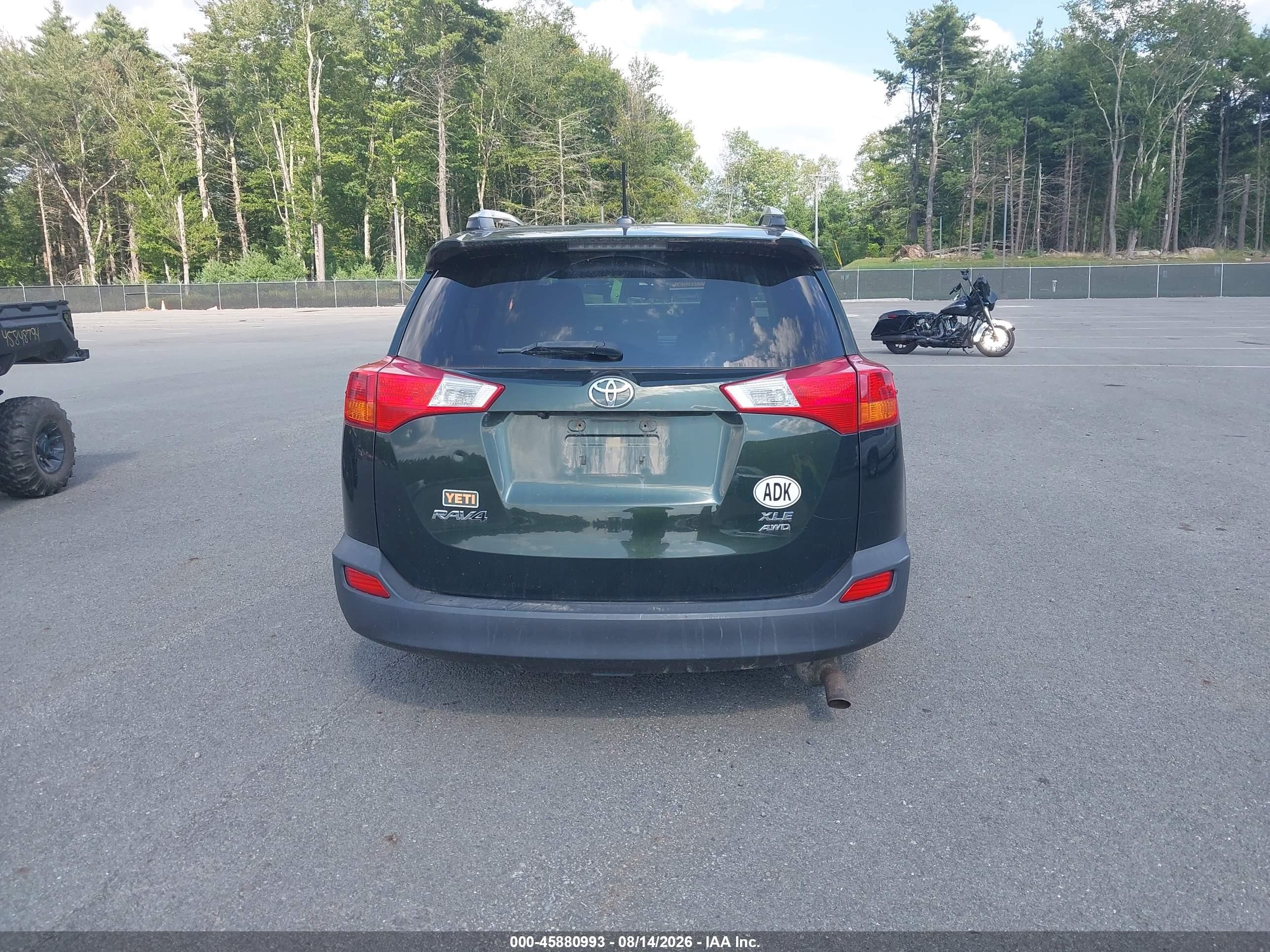 2013 Toyota Rav4 Xle Green vin: 2T3RFREV4DW091757