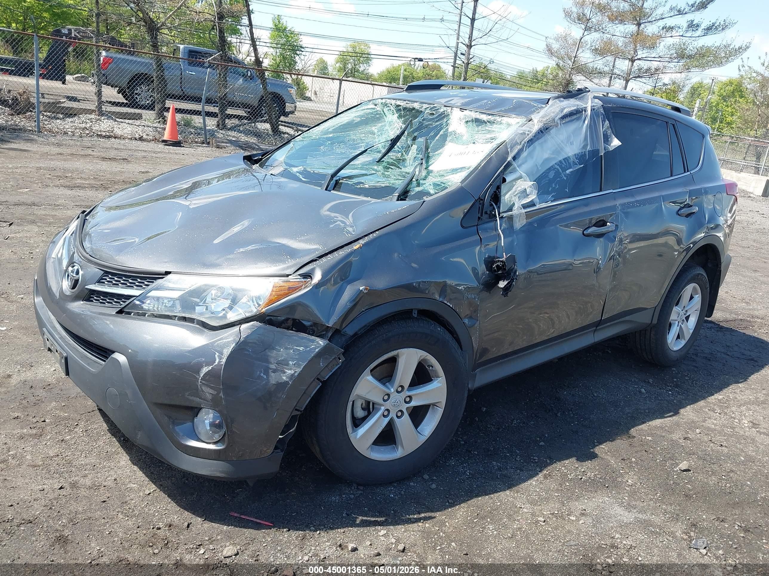 2014 Toyota Rav4 Xle Gray vin: 2T3RFREV4EW164904