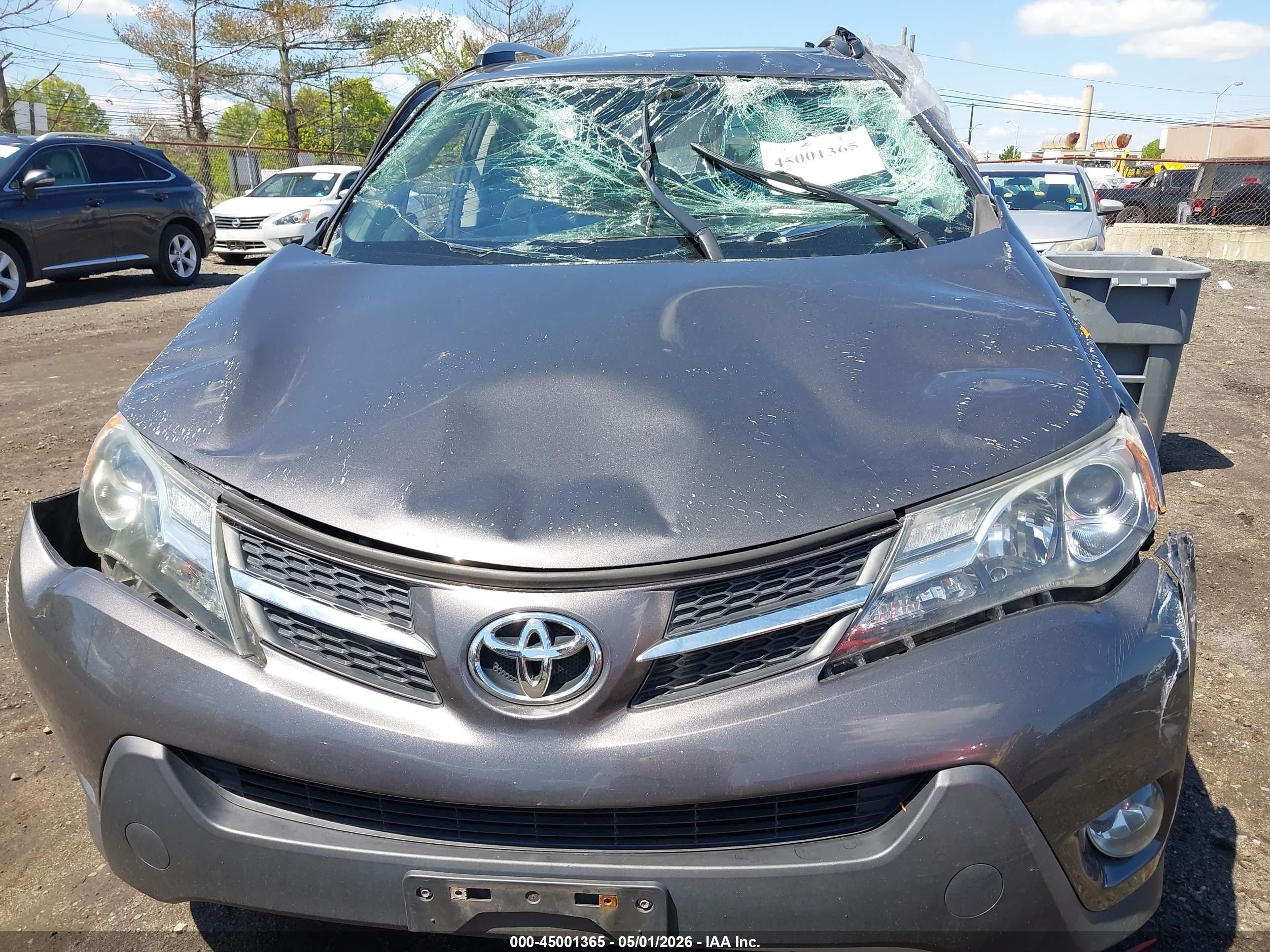 2014 Toyota Rav4 Xle Gray vin: 2T3RFREV4EW164904