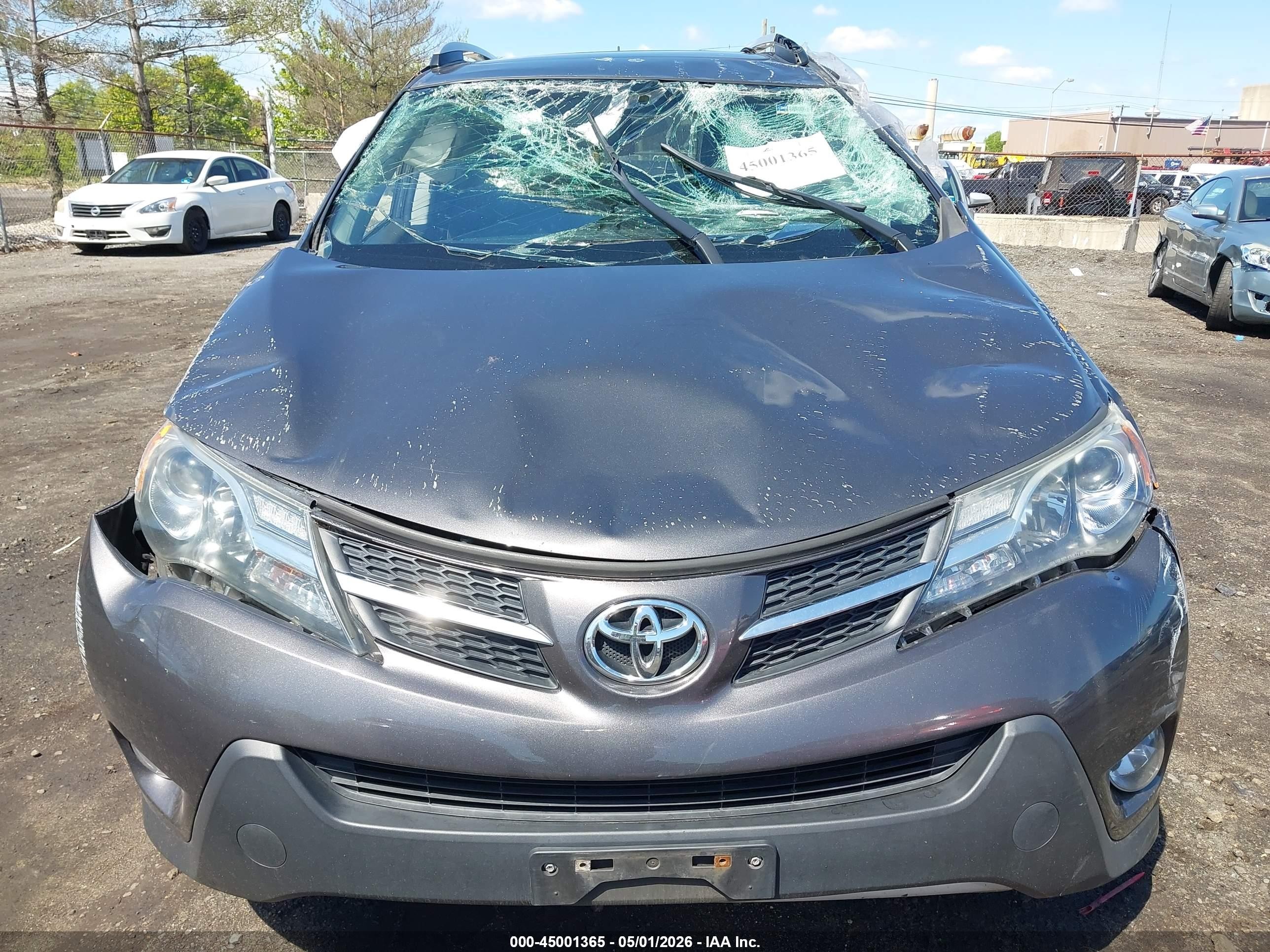 2014 Toyota Rav4 Xle Gray vin: 2T3RFREV4EW164904