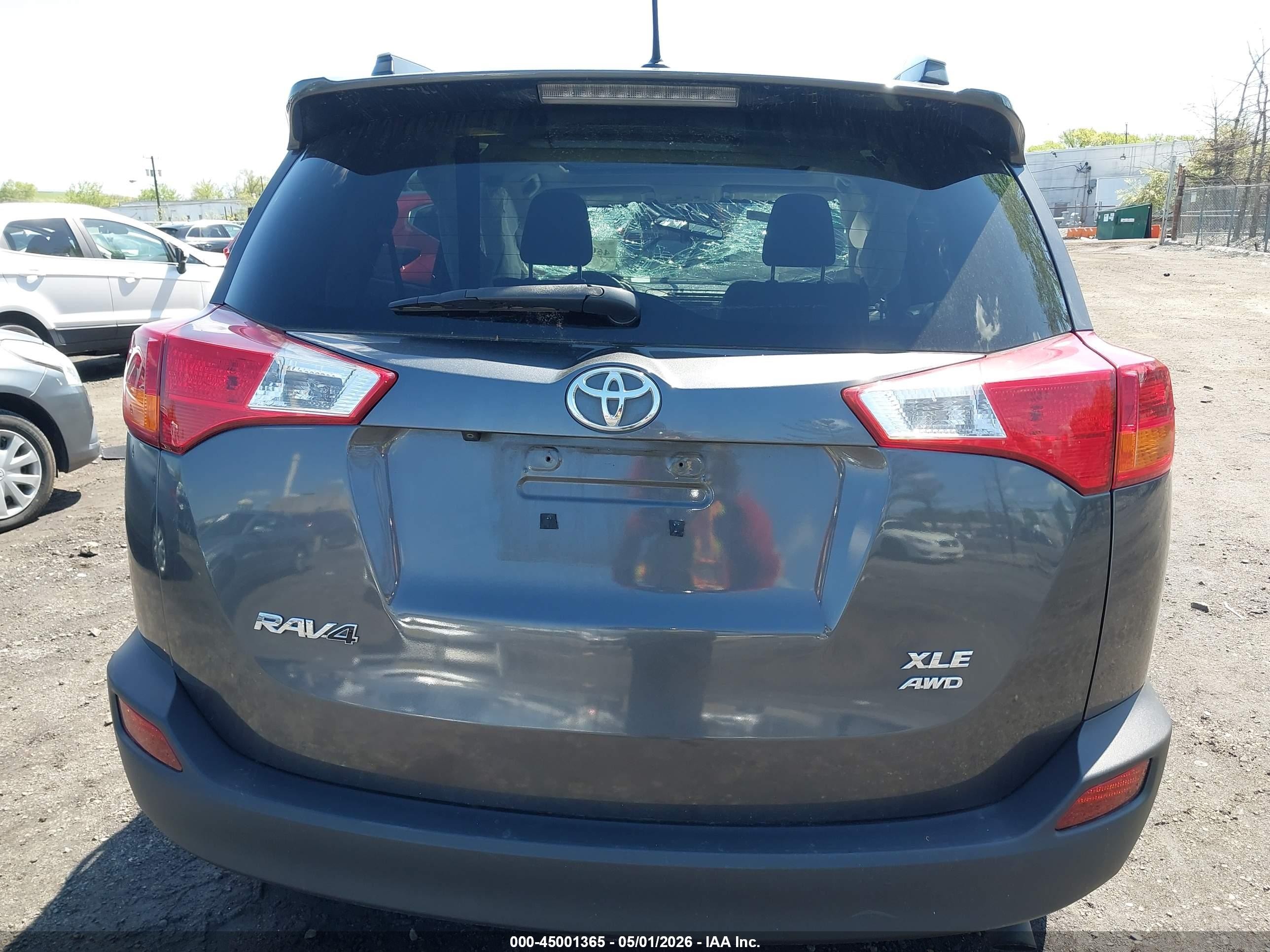 2014 Toyota Rav4 Xle Gray vin: 2T3RFREV4EW164904
