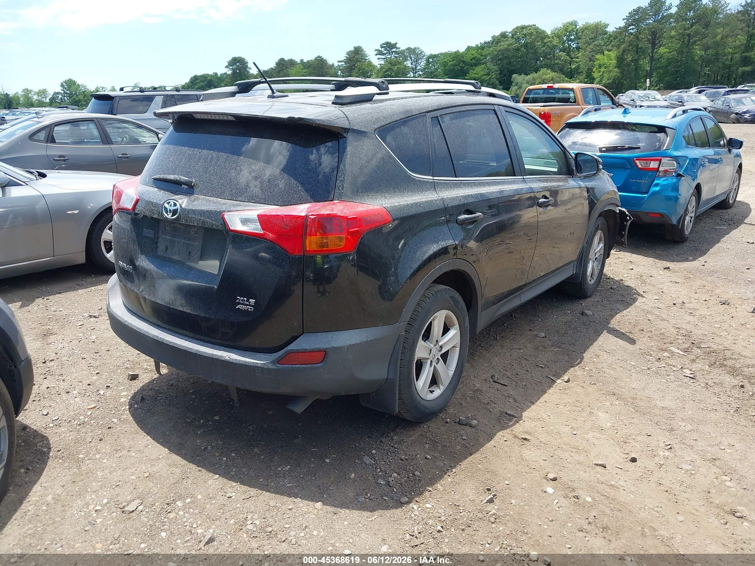 2014 Toyota Rav4 Xle Black vin: 2T3RFREV4EW188653