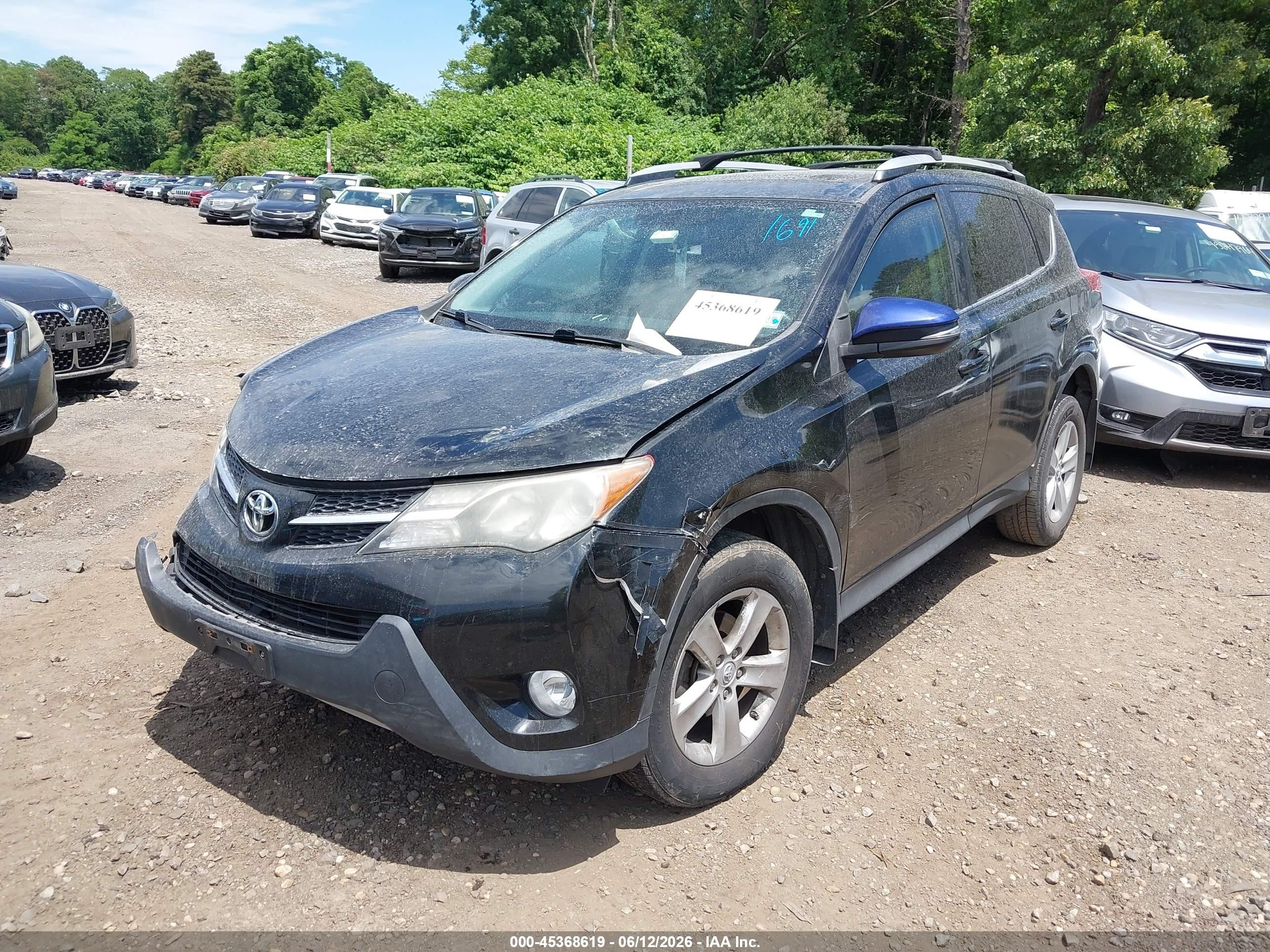 2014 Toyota Rav4 Xle Black vin: 2T3RFREV4EW188653