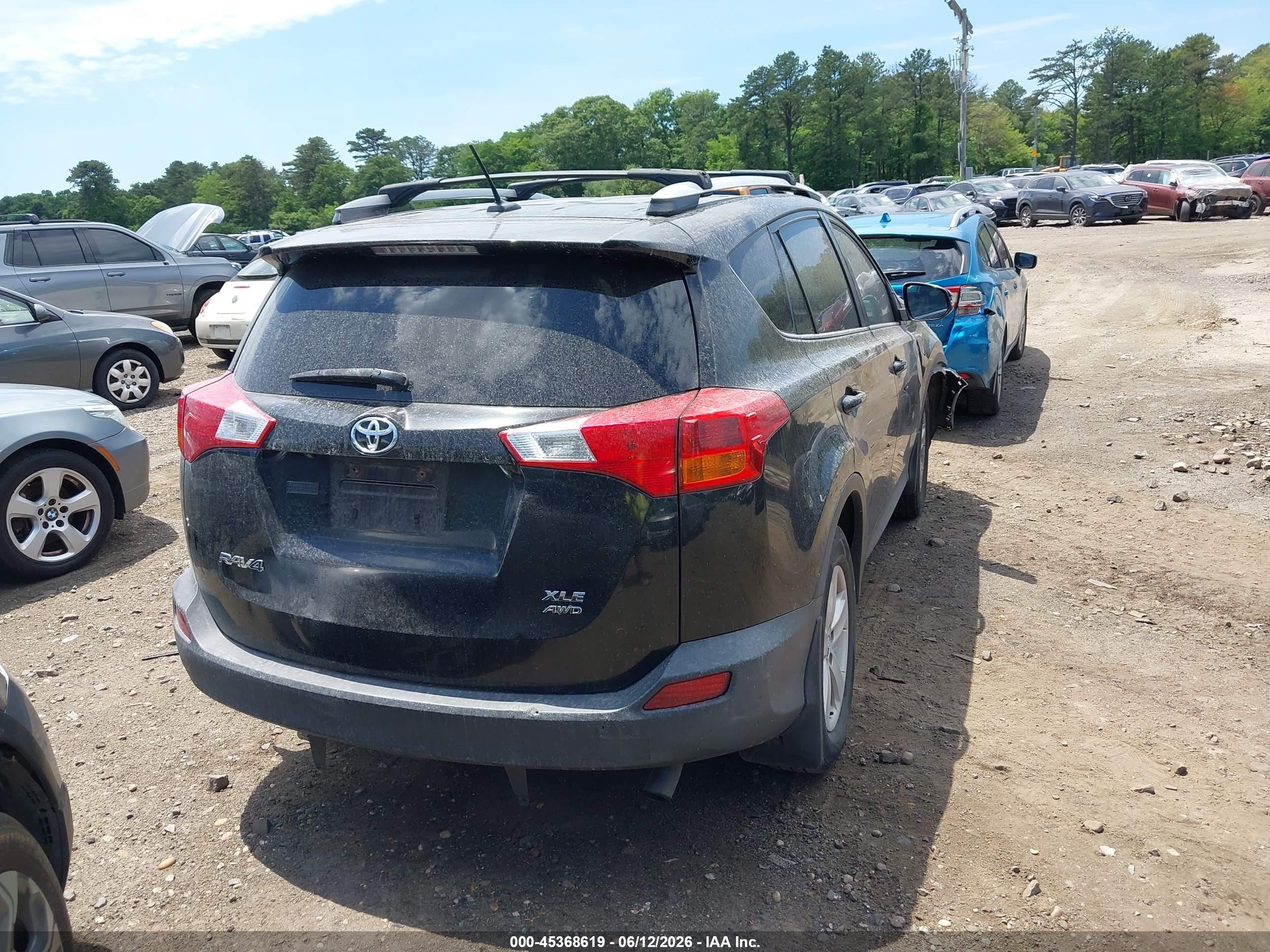 2014 Toyota Rav4 Xle Black vin: 2T3RFREV4EW188653