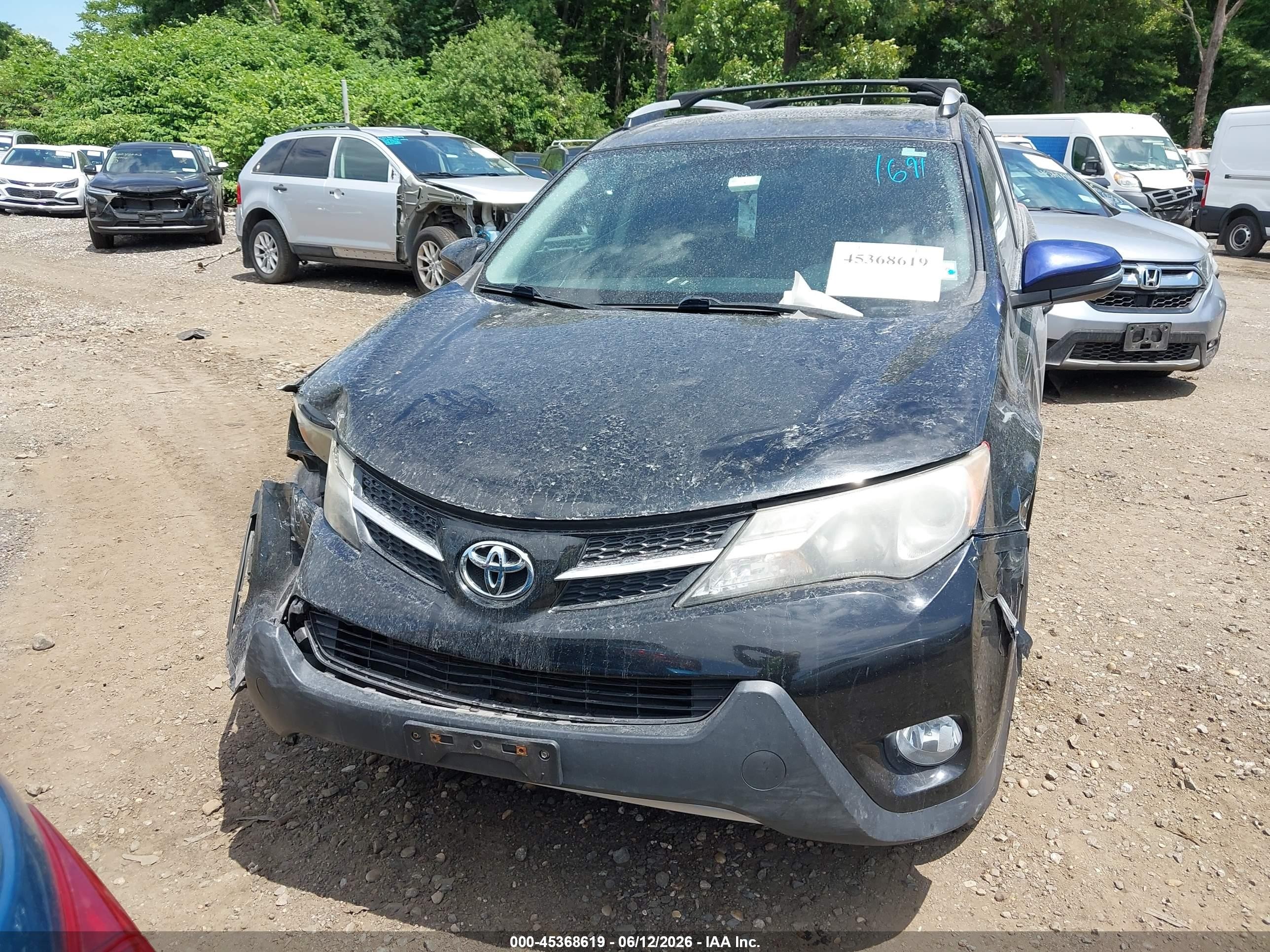 2014 Toyota Rav4 Xle Black vin: 2T3RFREV4EW188653