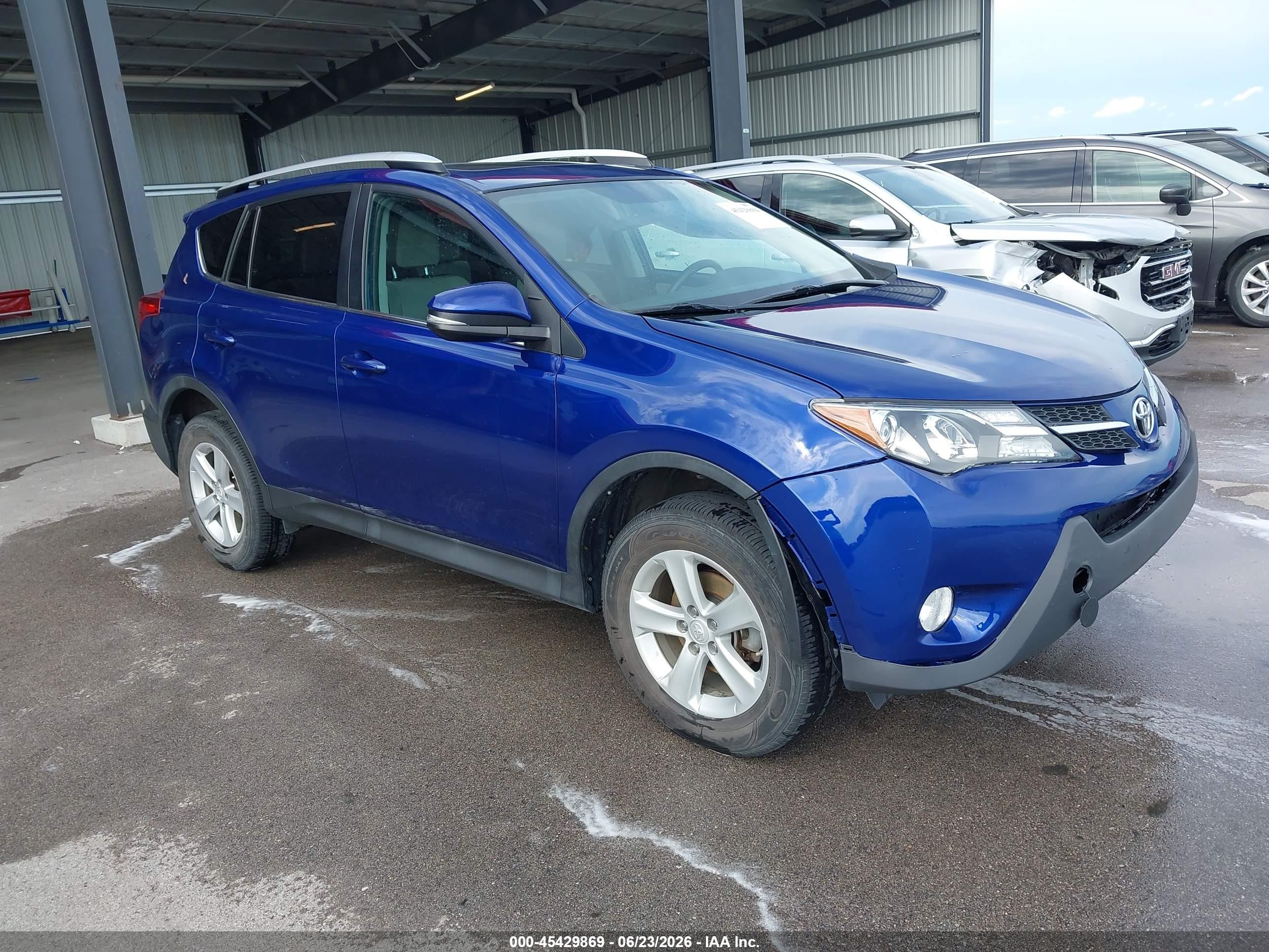 2014 Toyota Rav4 Xle Blue vin: 2T3RFREV4EW210067