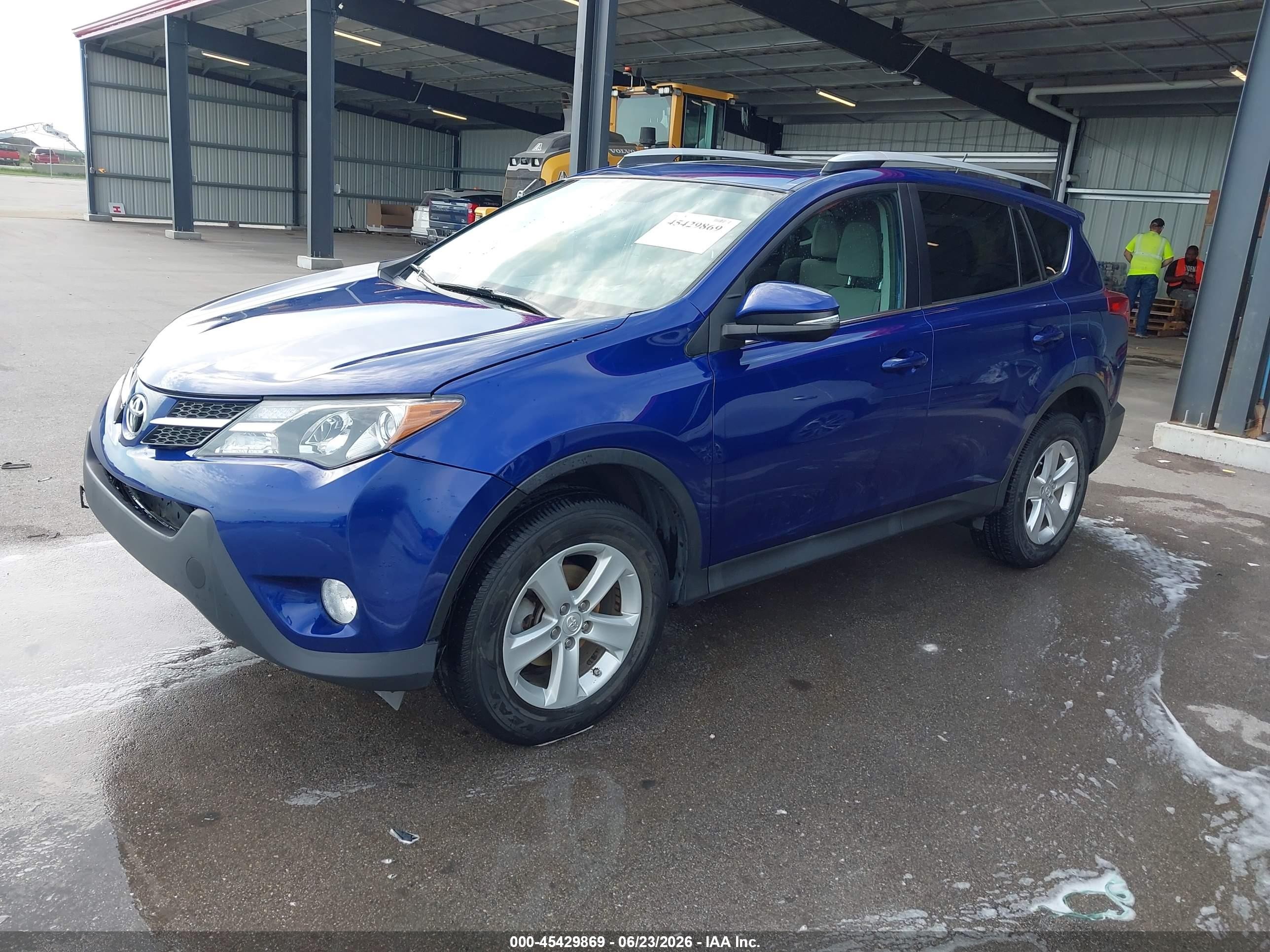 2014 Toyota Rav4 Xle Blue vin: 2T3RFREV4EW210067
