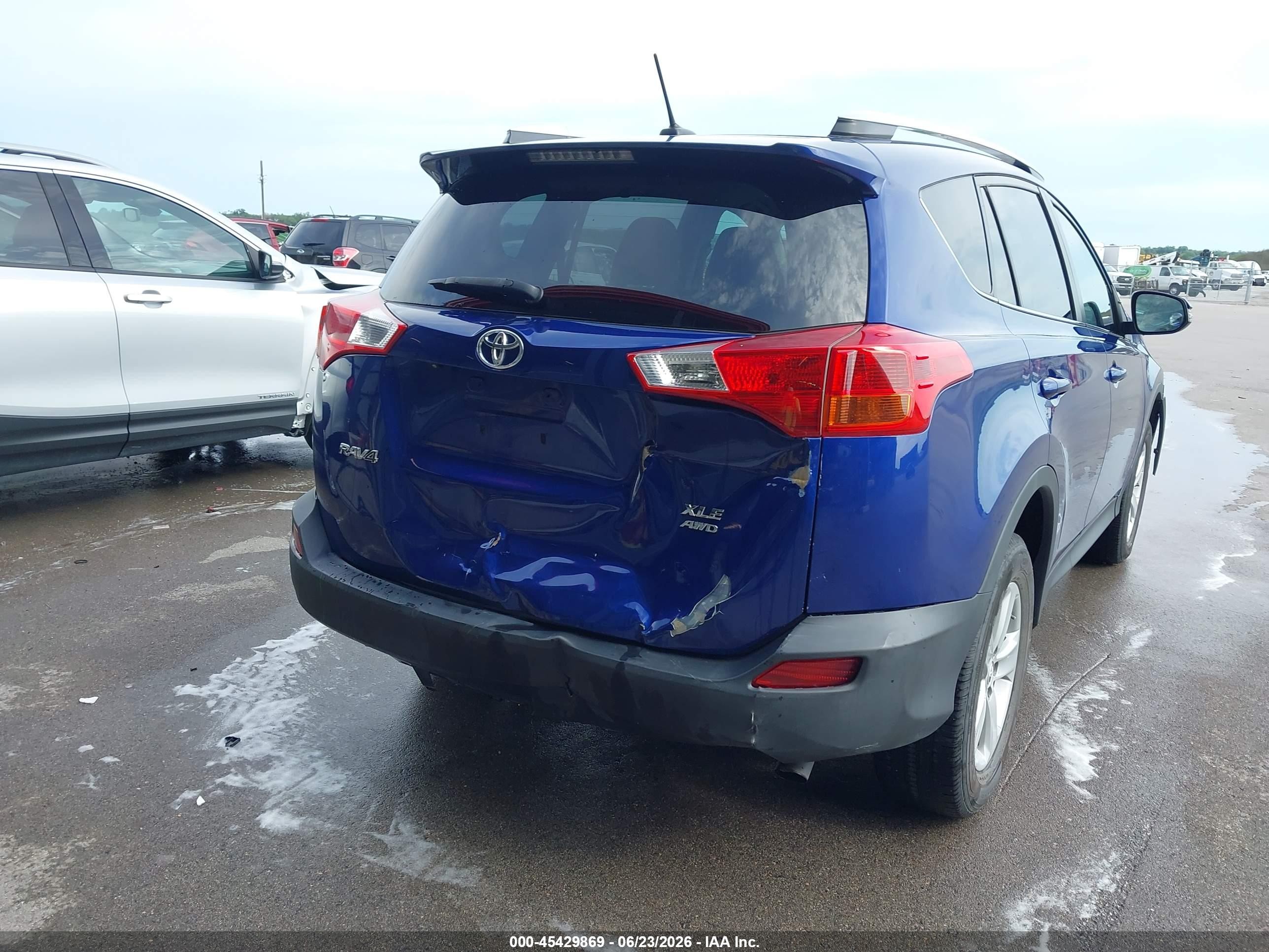 2014 Toyota Rav4 Xle Blue vin: 2T3RFREV4EW210067