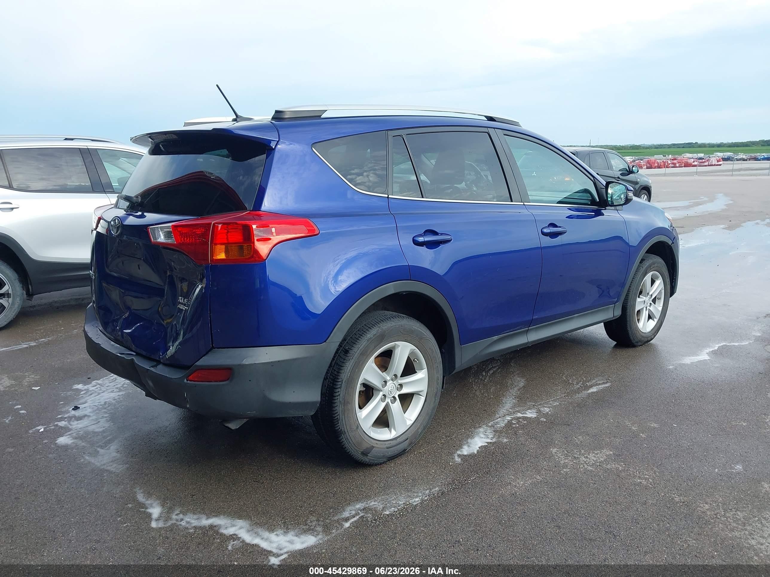2014 Toyota Rav4 Xle Blue vin: 2T3RFREV4EW210067