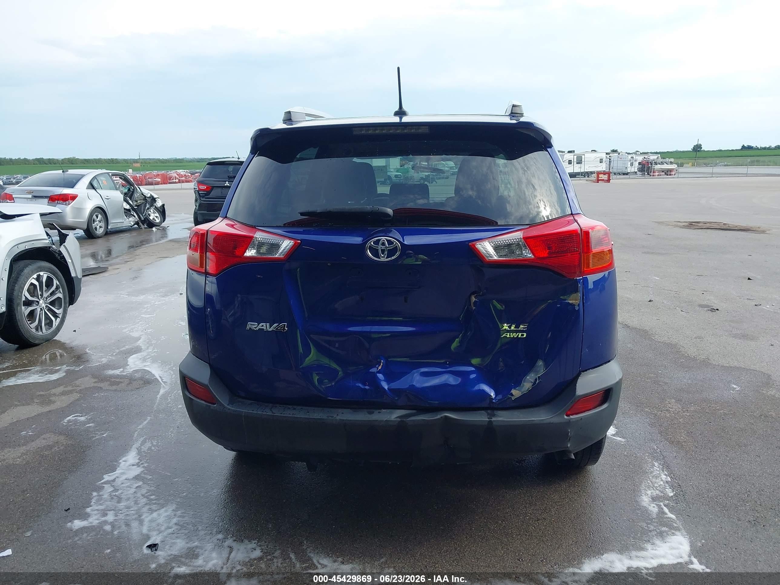 2014 Toyota Rav4 Xle Blue vin: 2T3RFREV4EW210067
