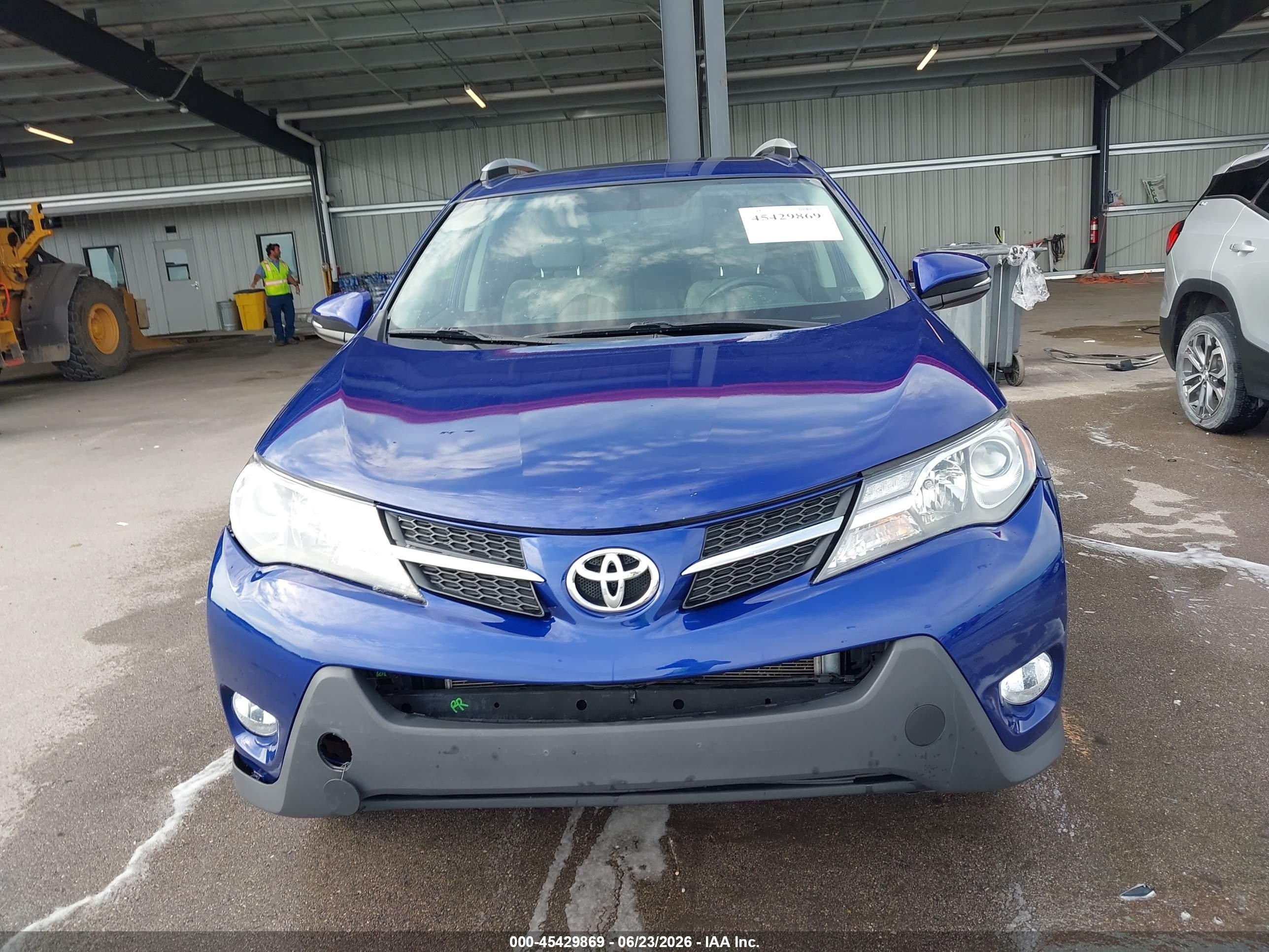 2014 Toyota Rav4 Xle Blue vin: 2T3RFREV4EW210067