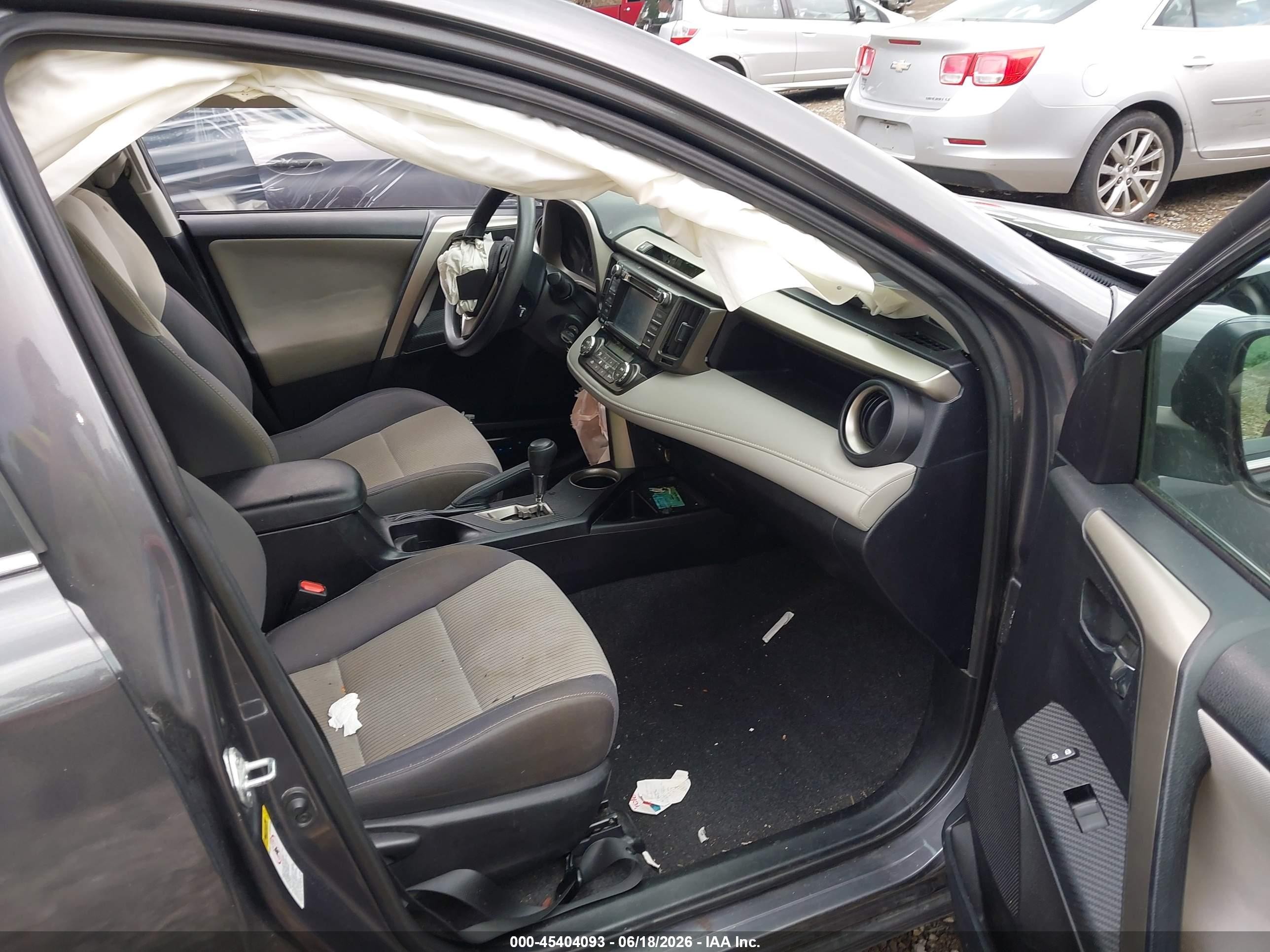2015 Toyota Rav4 Xle Серый vin: 2T3RFREV4FW244625