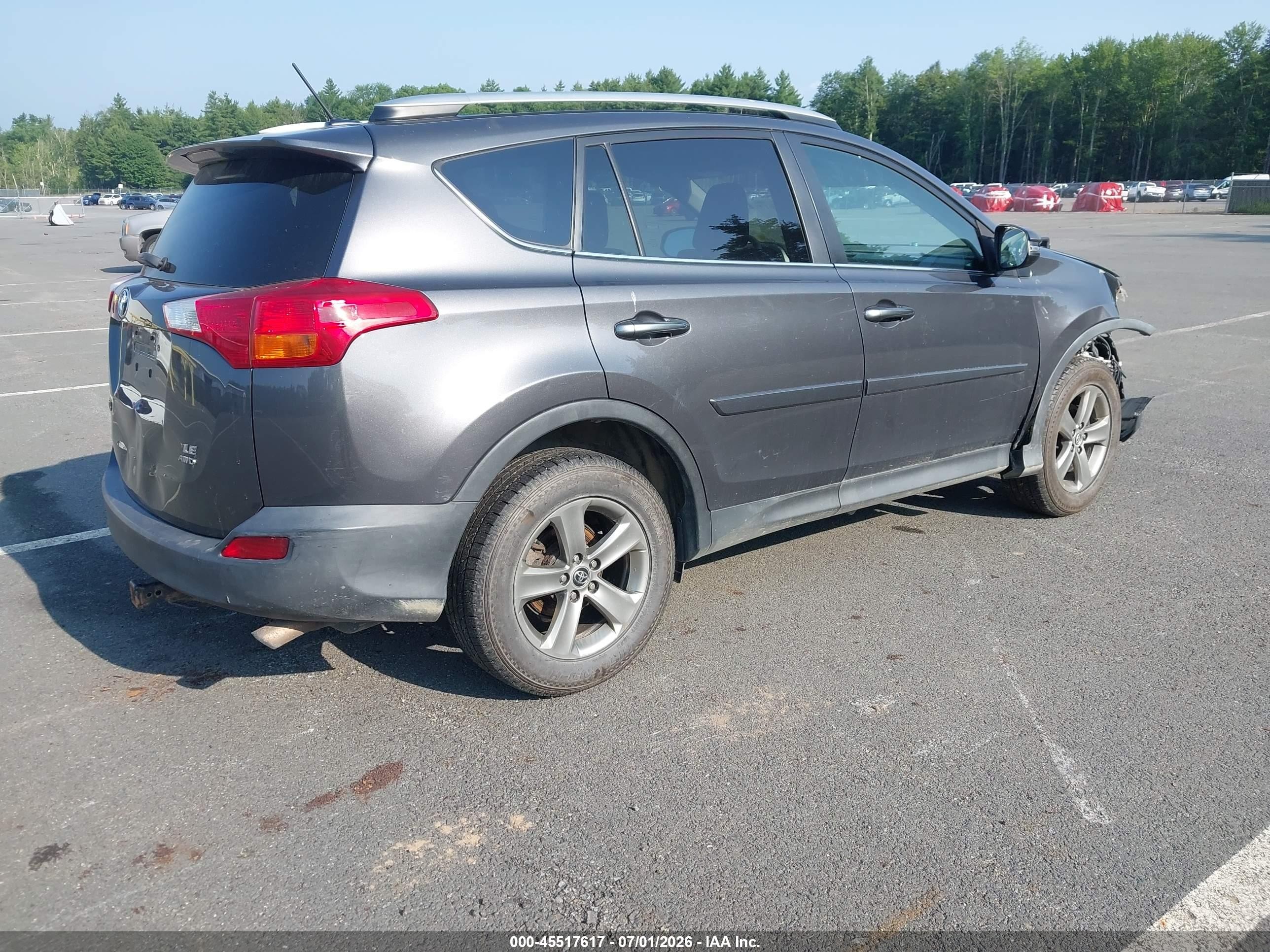 2015 Toyota Rav4 Xle Серый vin: 2T3RFREV4FW270108
