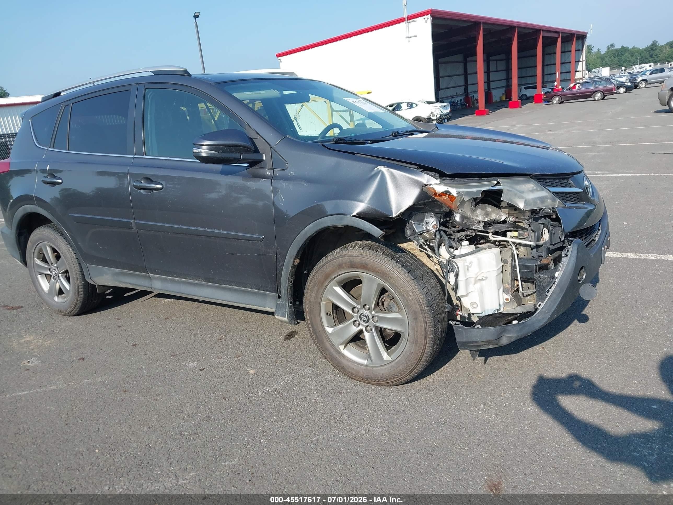 2015 Toyota Rav4 Xle Серый vin: 2T3RFREV4FW270108