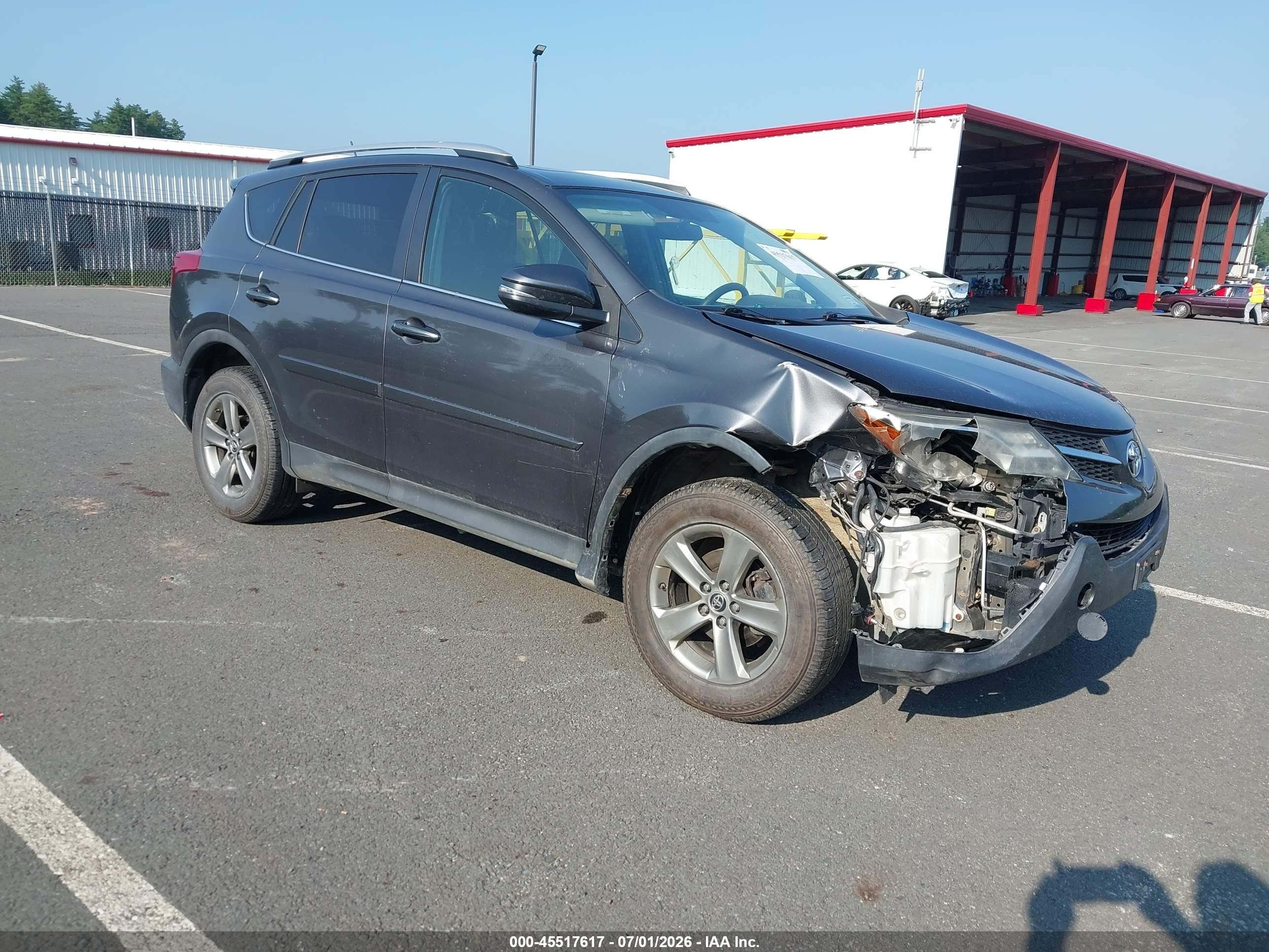 2015 Toyota Rav4 Xle Gray vin: 2T3RFREV4FW270108