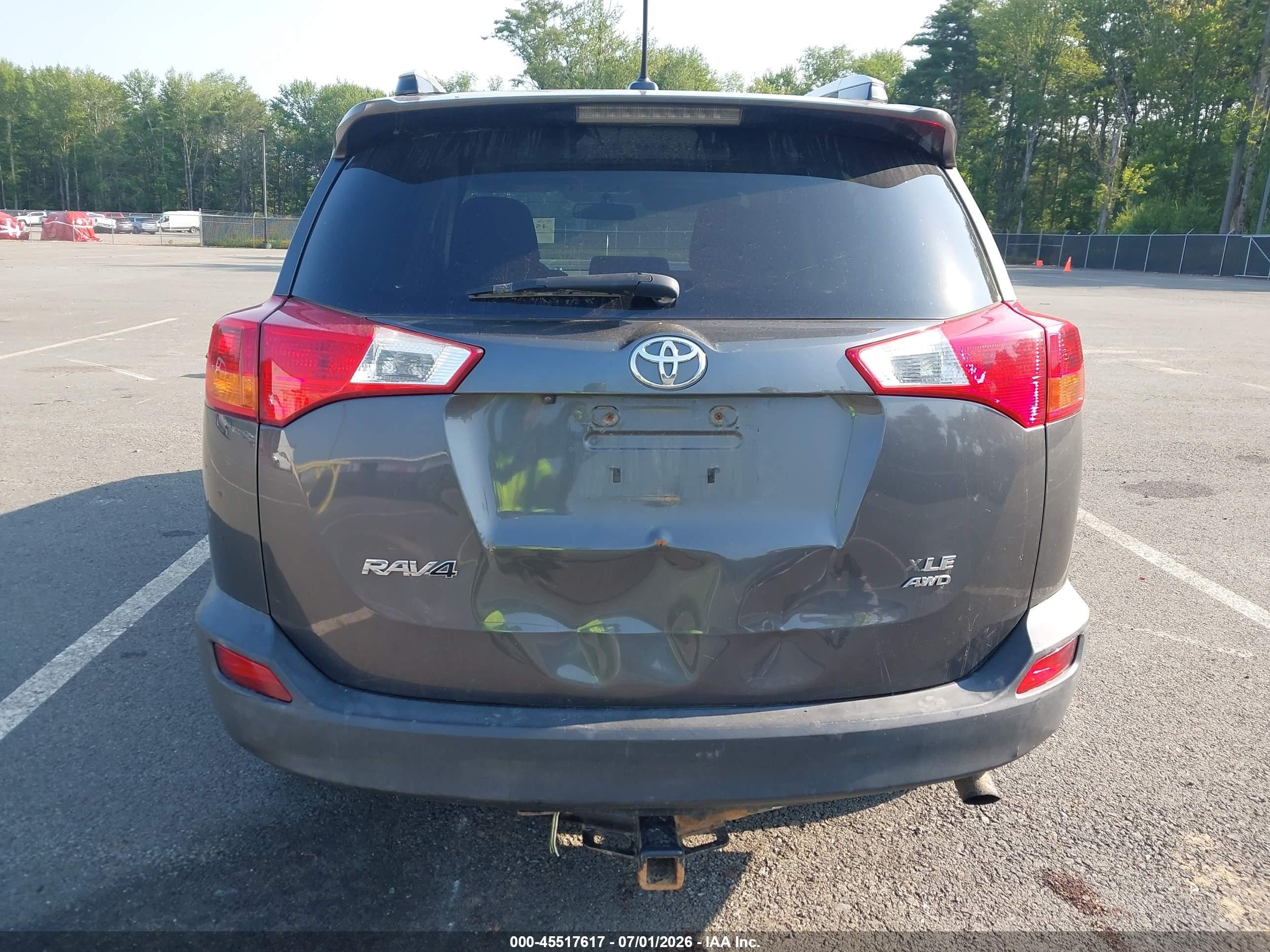 2015 Toyota Rav4 Xle Серый vin: 2T3RFREV4FW270108
