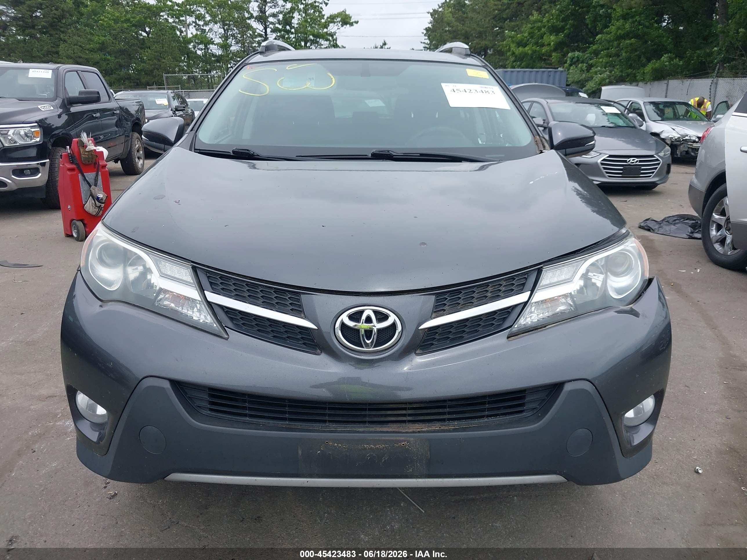 2015 Toyota Rav4 Xle Gray vin: 2T3RFREV4FW292416