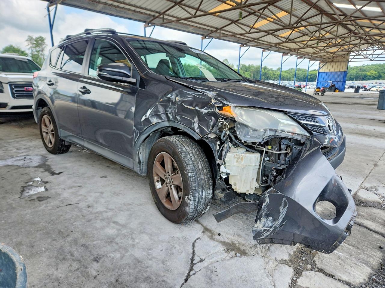 2015 Toyota Rav4 Xle Gray vin: 2T3RFREV4FW303432