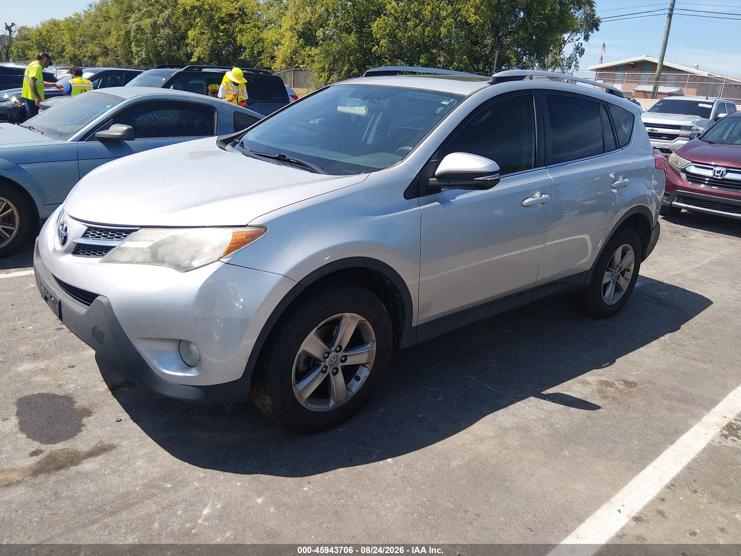 2015 Toyota Rav4 Xle Silver vin: 2T3RFREV4FW343963