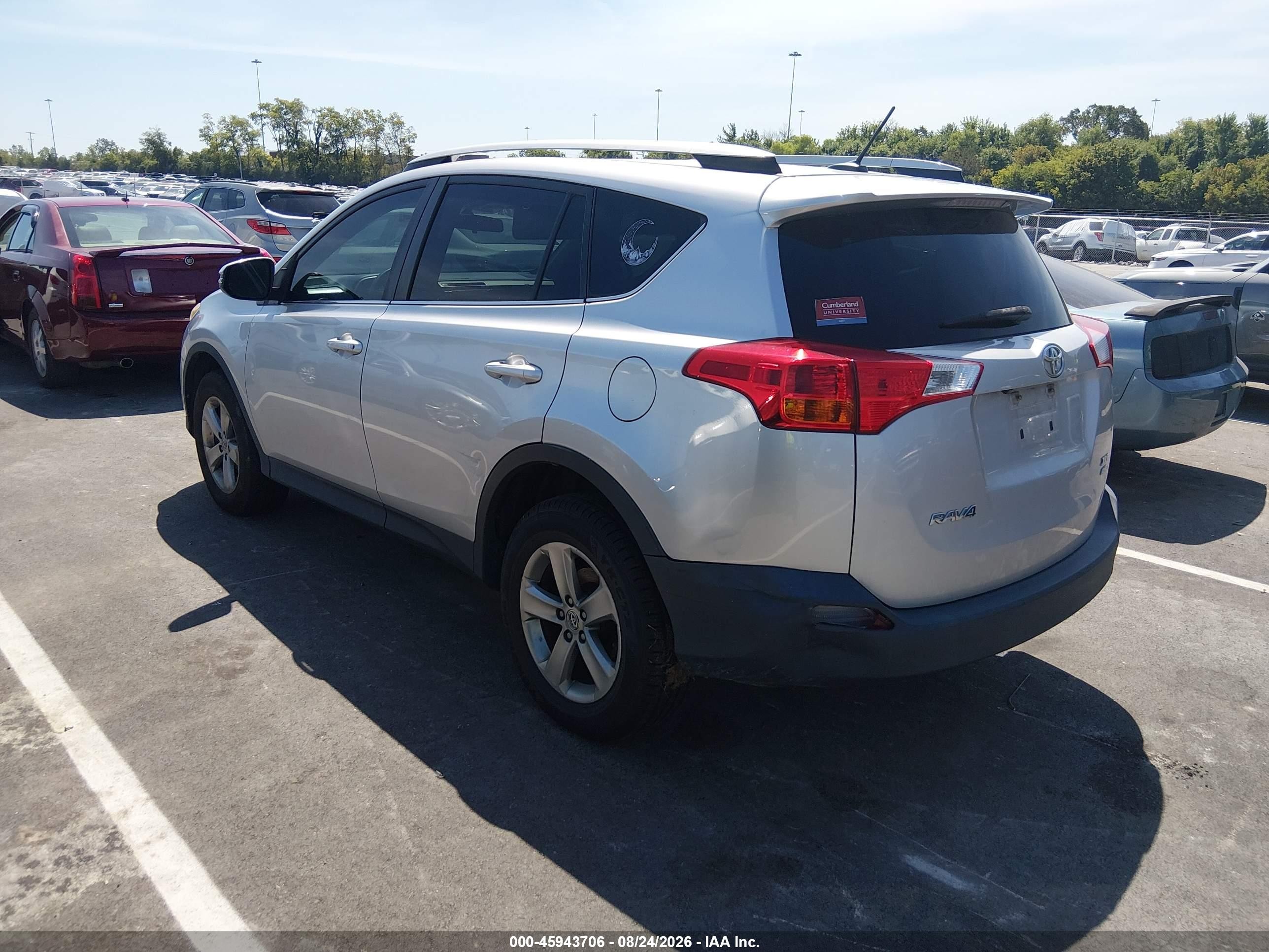 2015 Toyota Rav4 Xle Silver vin: 2T3RFREV4FW343963