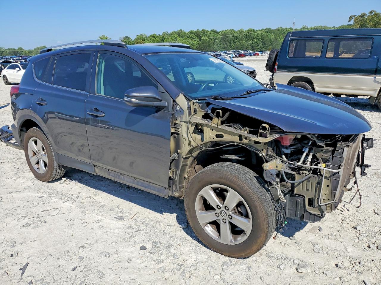 2015 Toyota Rav4 Xle Gray vin: 2T3RFREV4FW344921