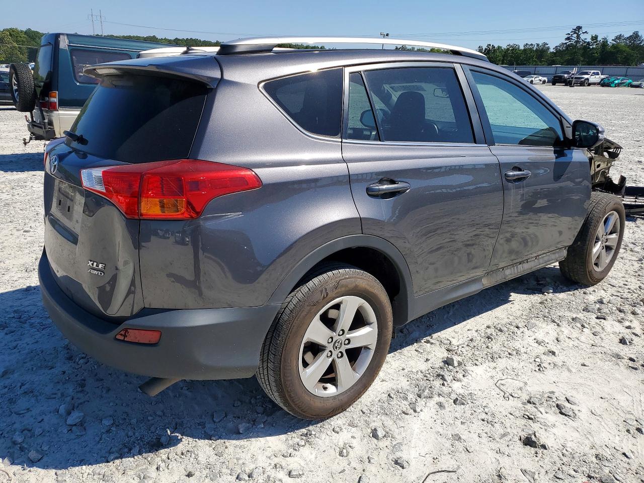 2015 Toyota Rav4 Xle Gray vin: 2T3RFREV4FW344921