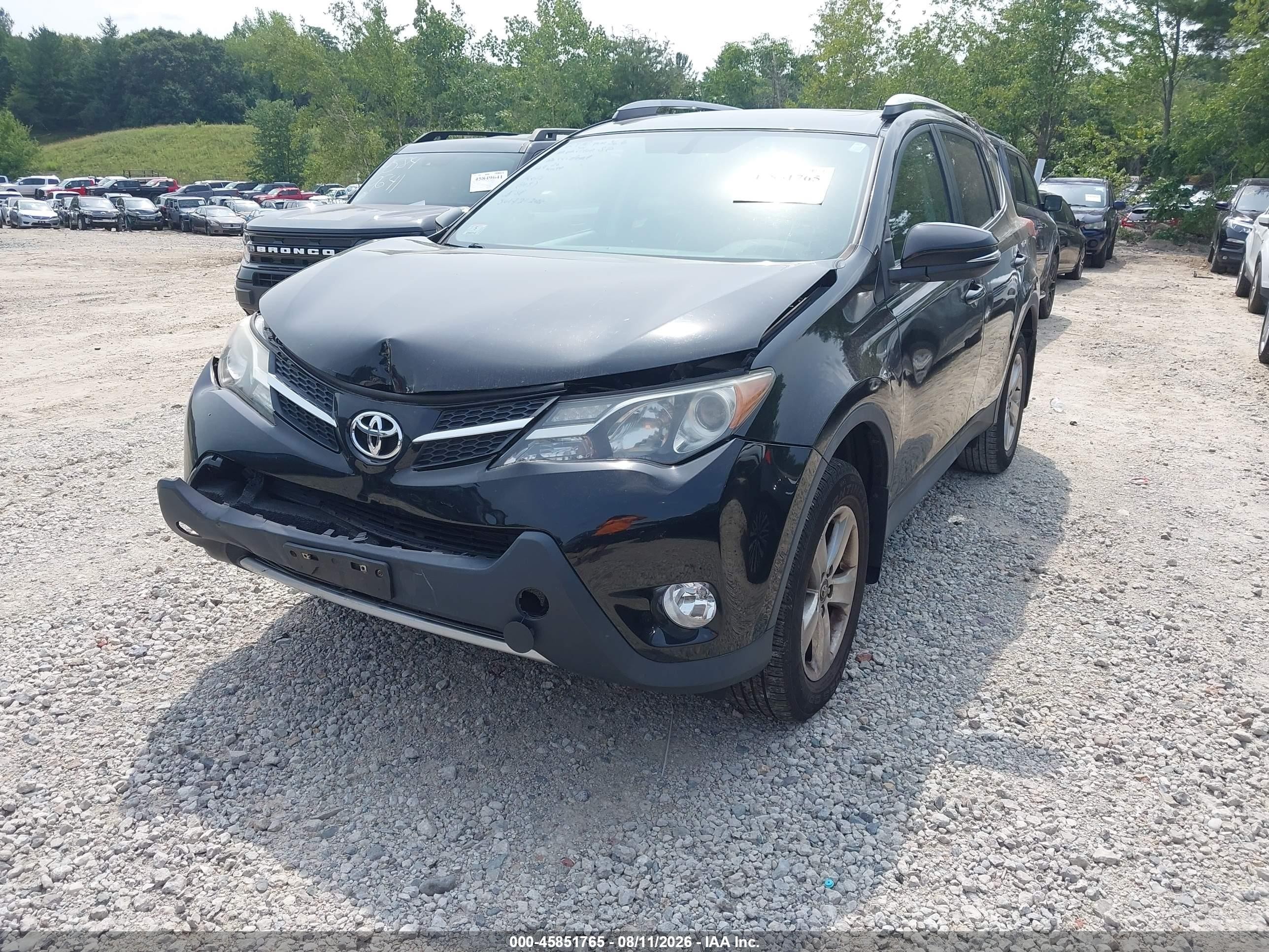 2015 Toyota Rav4 Xle Black vin: 2T3RFREV4FW354266