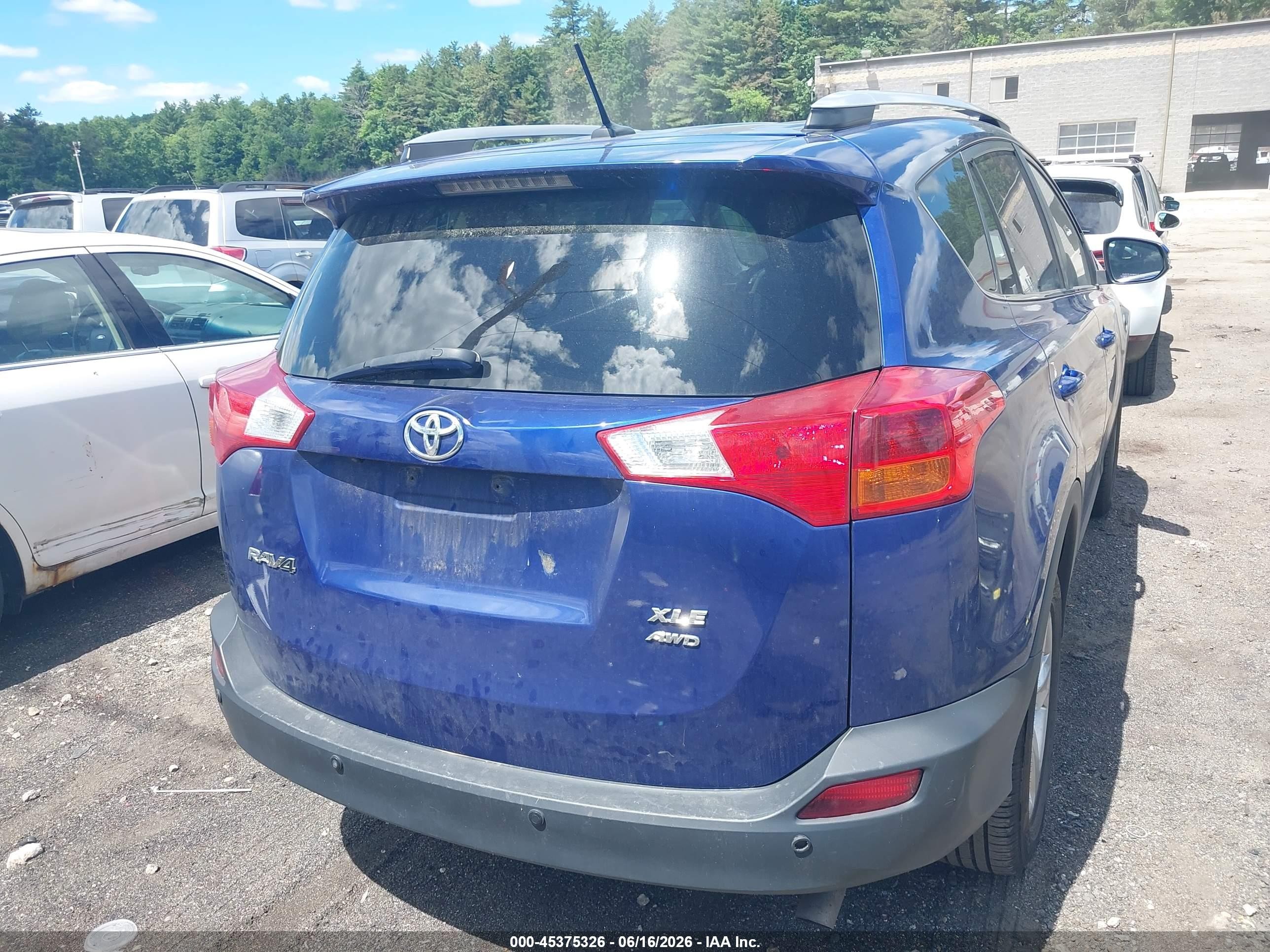 2015 Toyota Rav4 Xle Blue vin: 2T3RFREV4FW372587