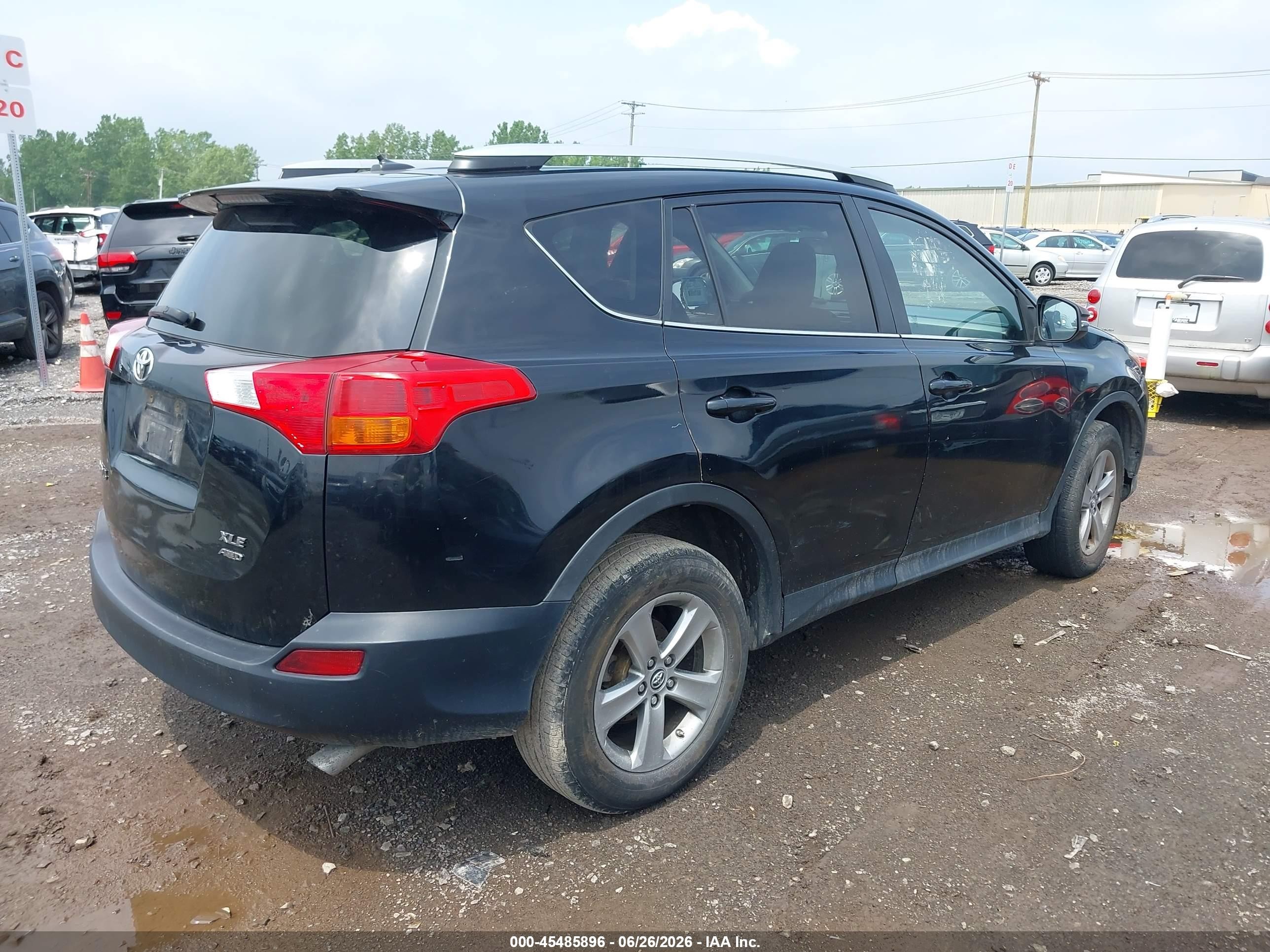 2015 Toyota Rav4 Xle Black vin: 2T3RFREV4FW373206