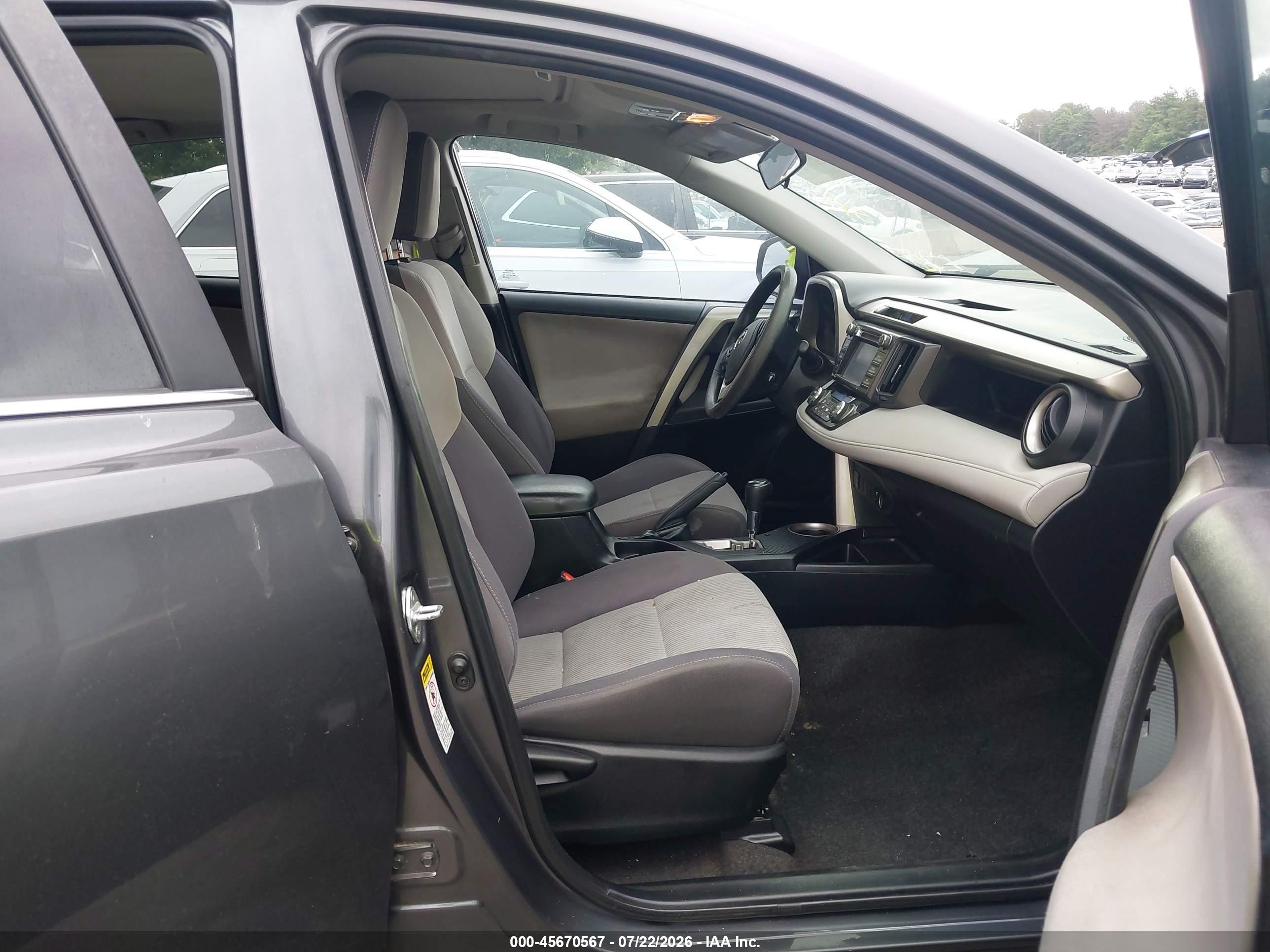 2015 Toyota Rav4 Xle Gray vin: 2T3RFREV4FW394640