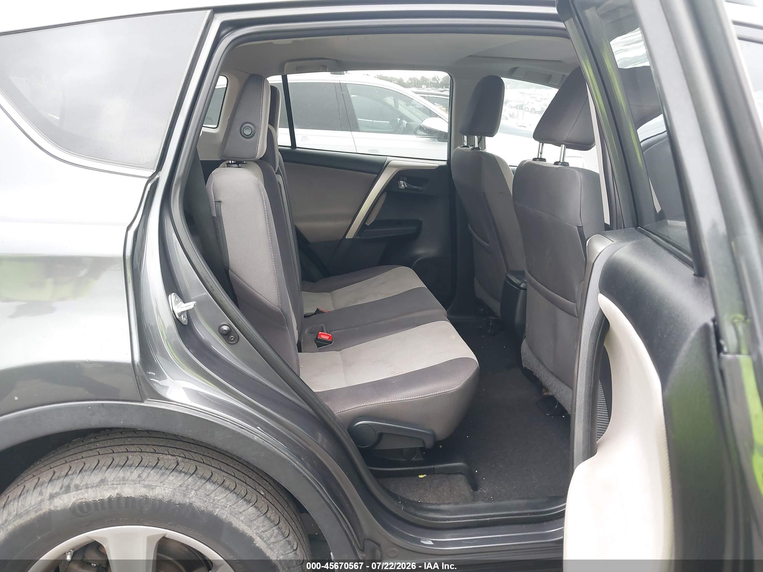 2015 Toyota Rav4 Xle Gray vin: 2T3RFREV4FW394640