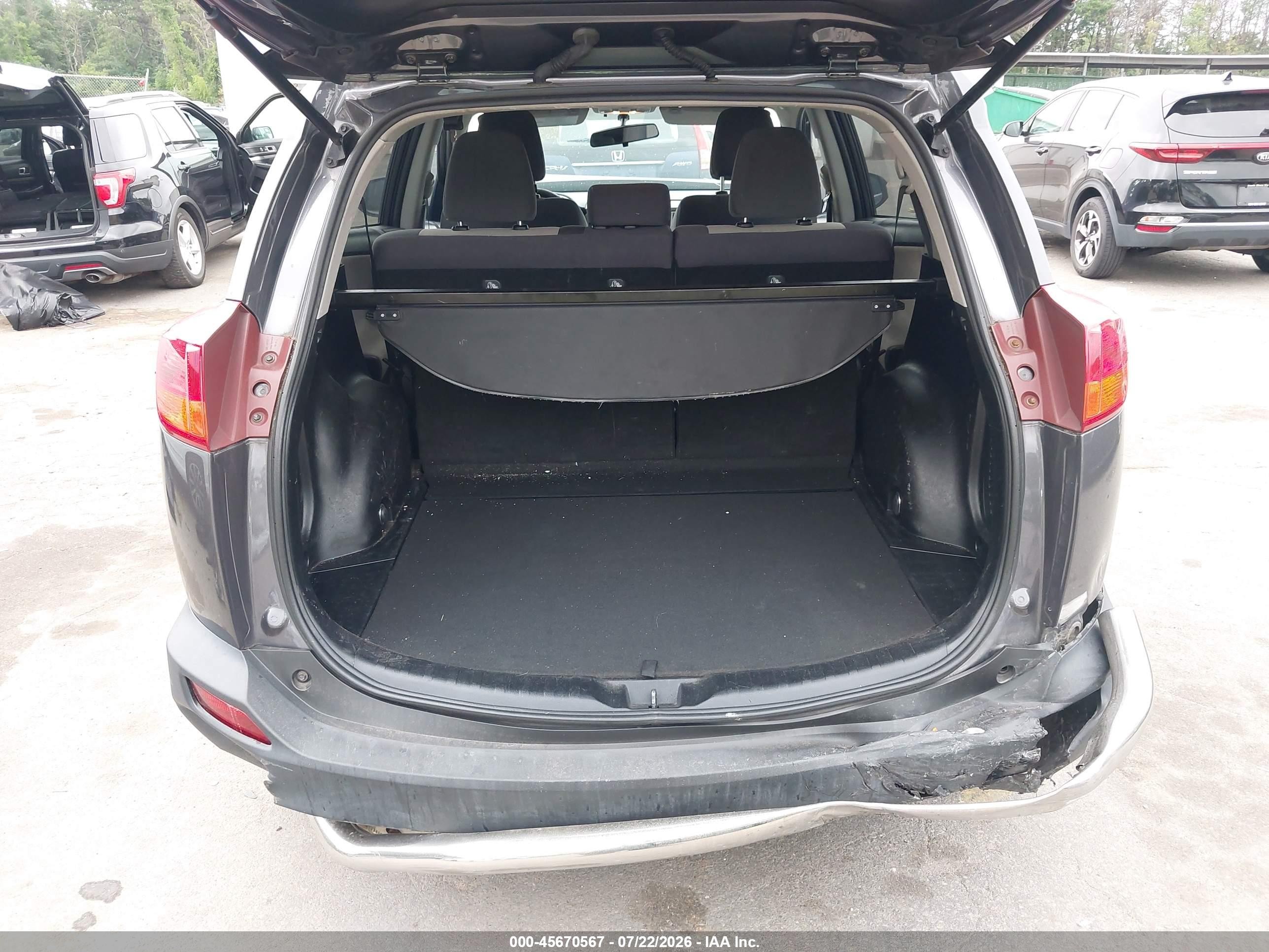 2015 Toyota Rav4 Xle Gray vin: 2T3RFREV4FW394640