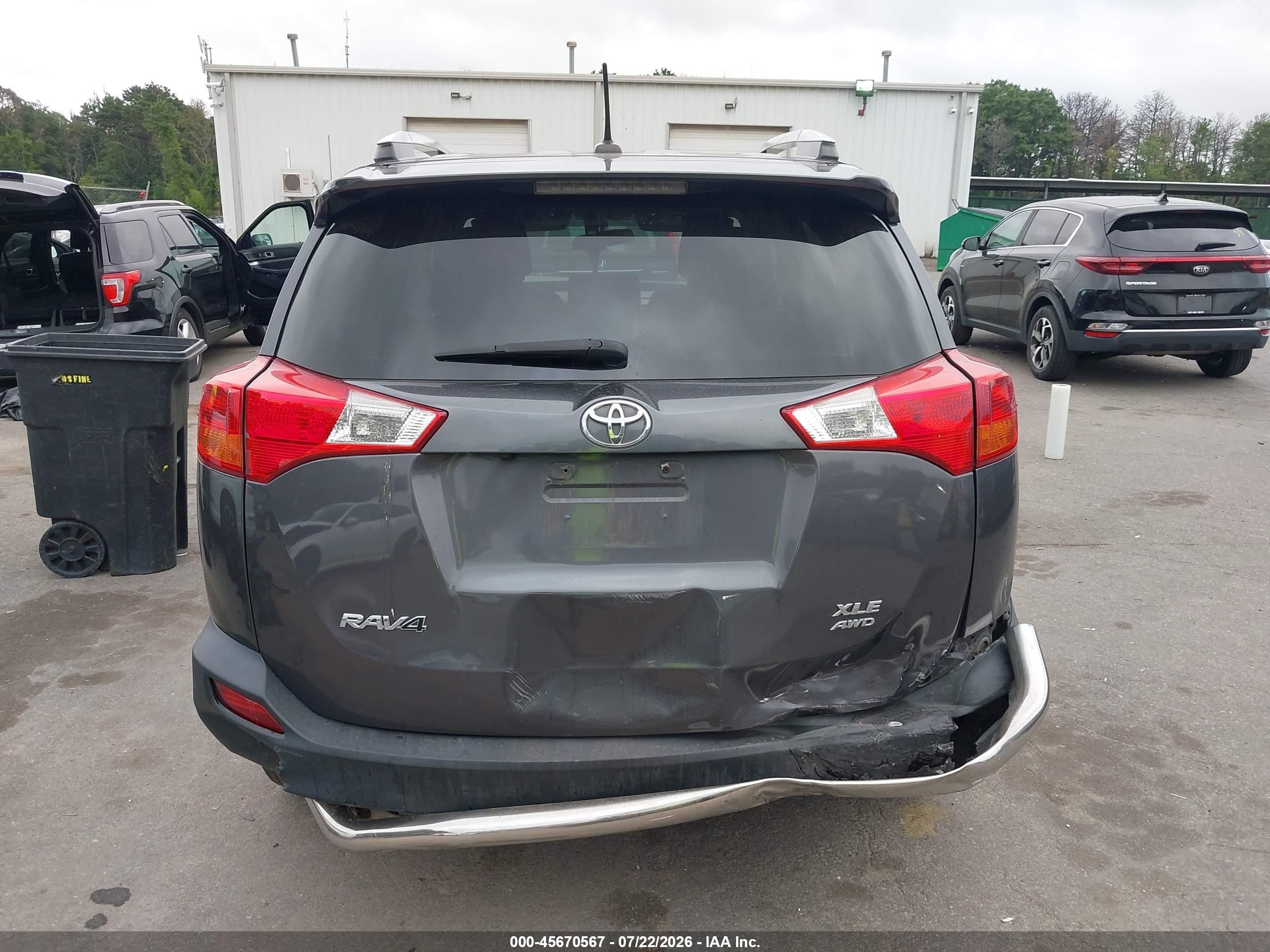 2015 Toyota Rav4 Xle Gray vin: 2T3RFREV4FW394640