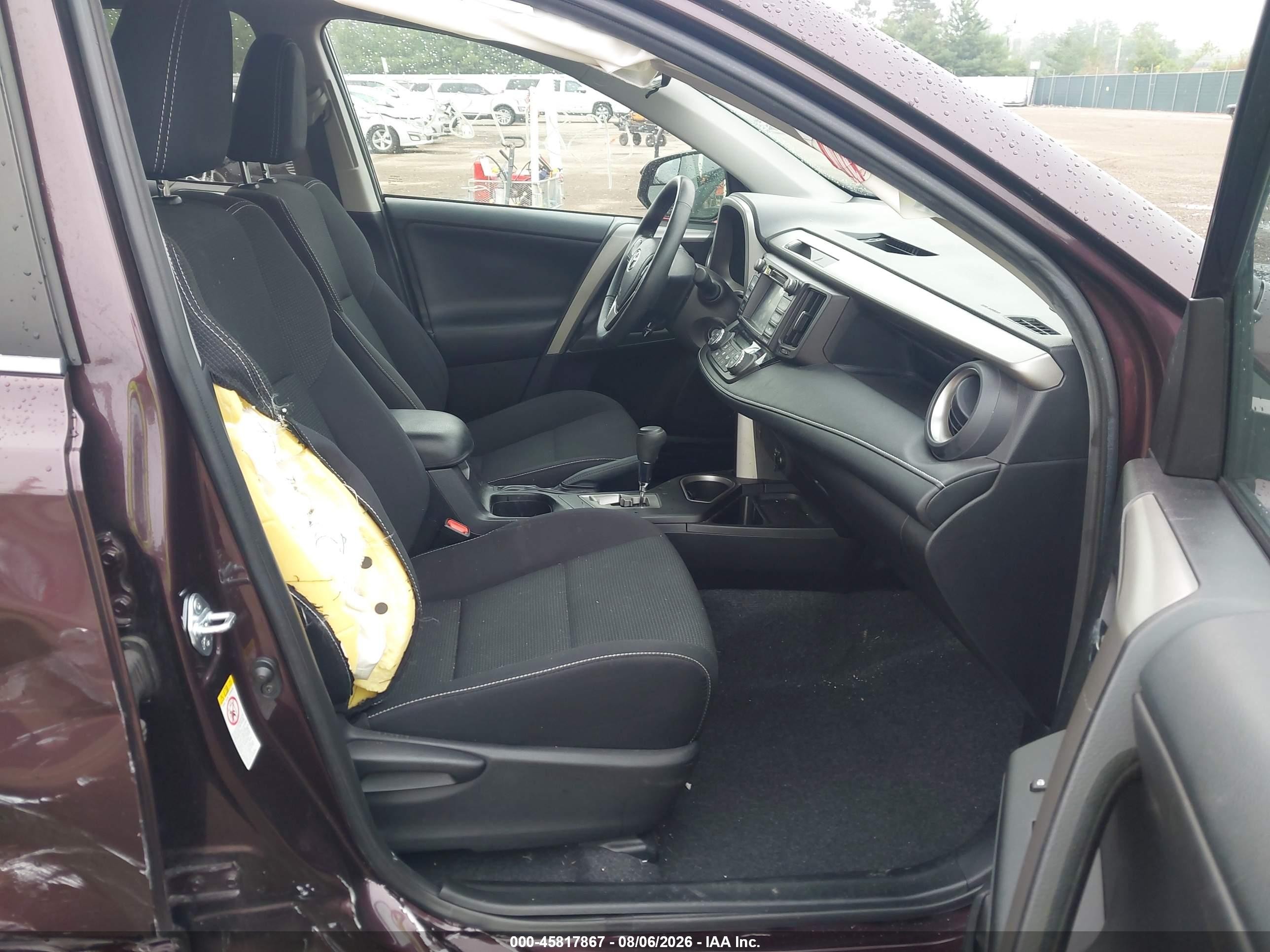 2017 Toyota Rav4 Xle Бордовый vin: 2T3RFREV4HW589592