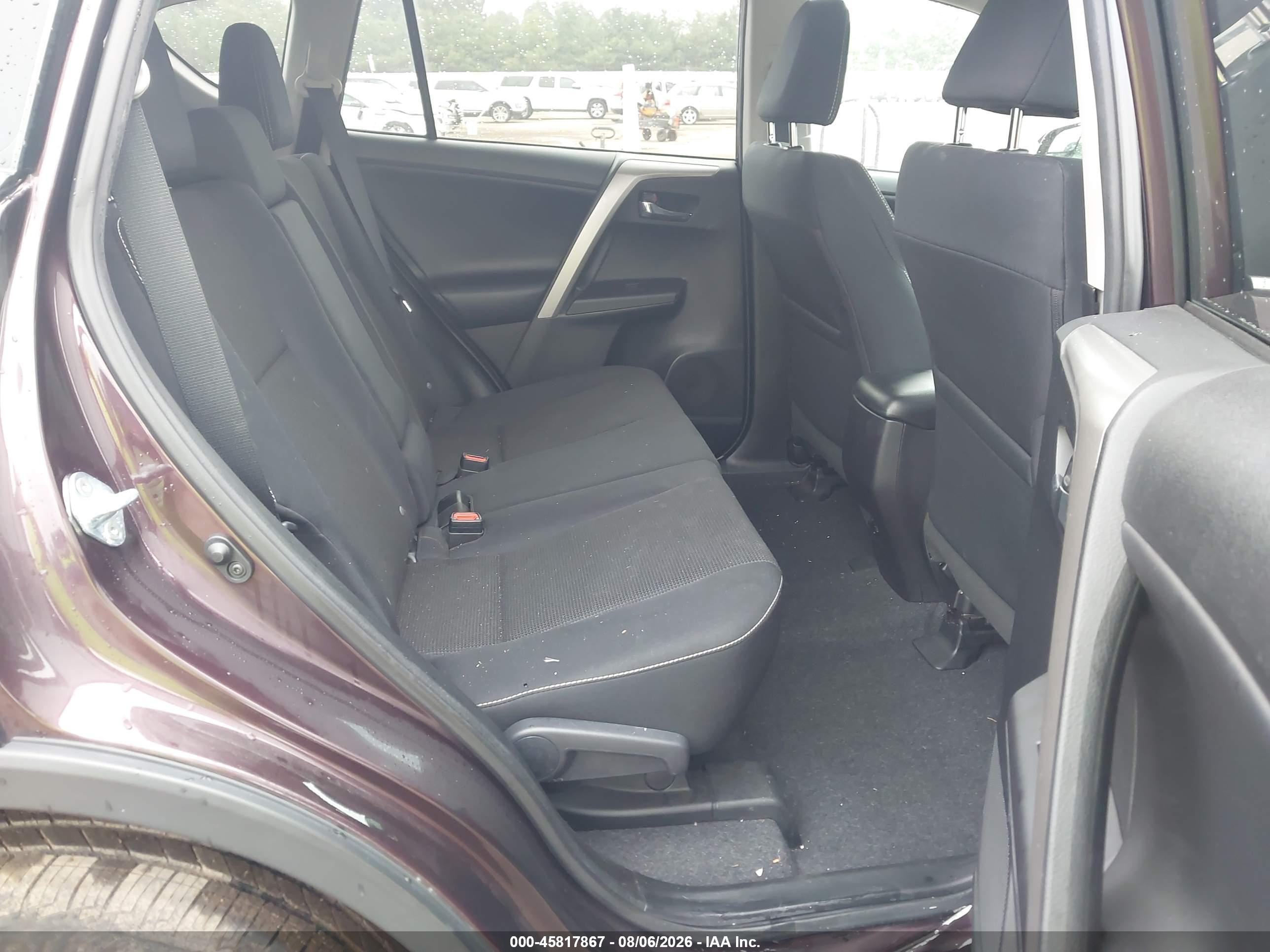 2017 Toyota Rav4 Xle Бордовый vin: 2T3RFREV4HW589592