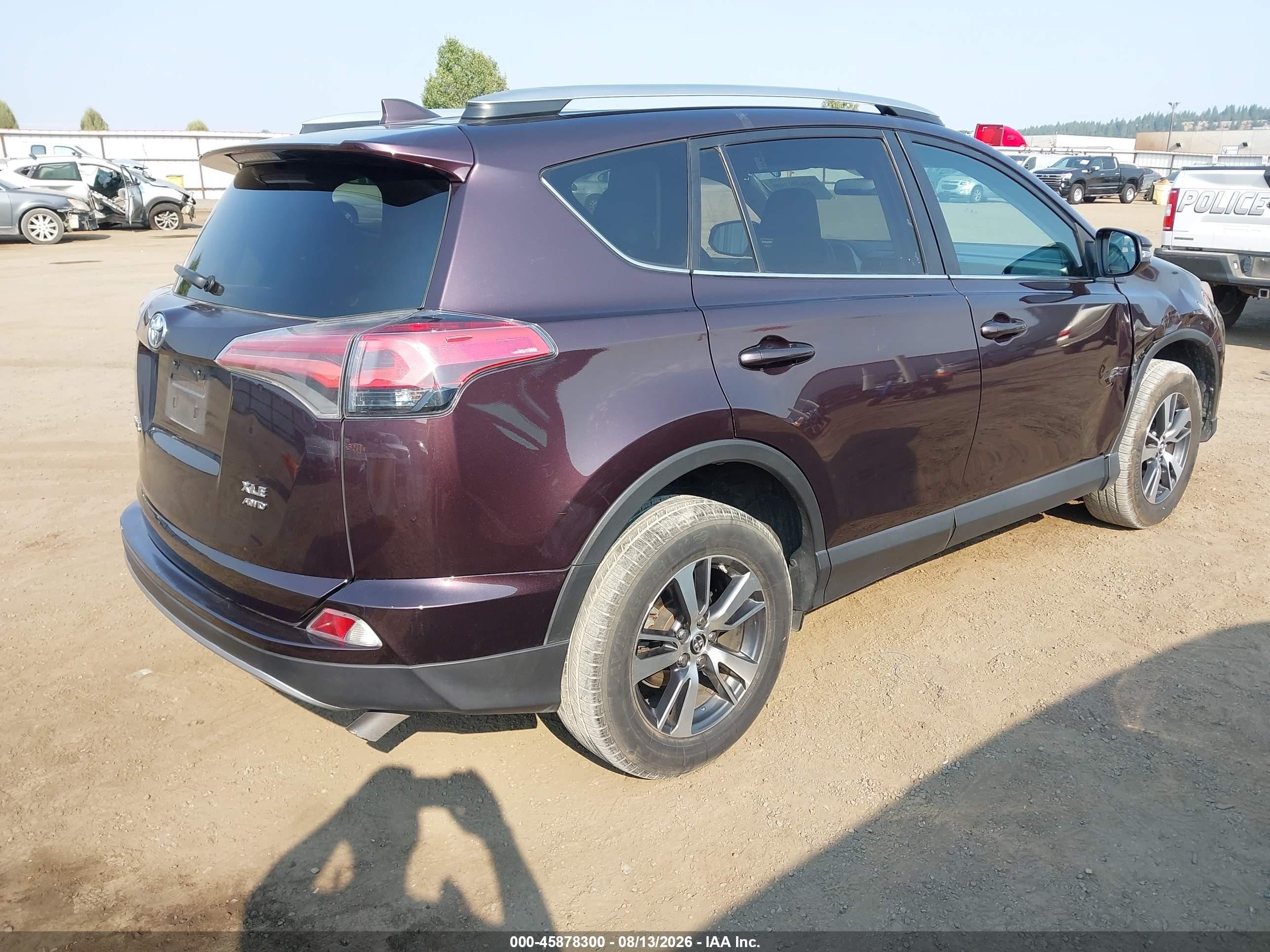 2018 Toyota Rav4 Xle Purple vin: 2T3RFREV4JW720672
