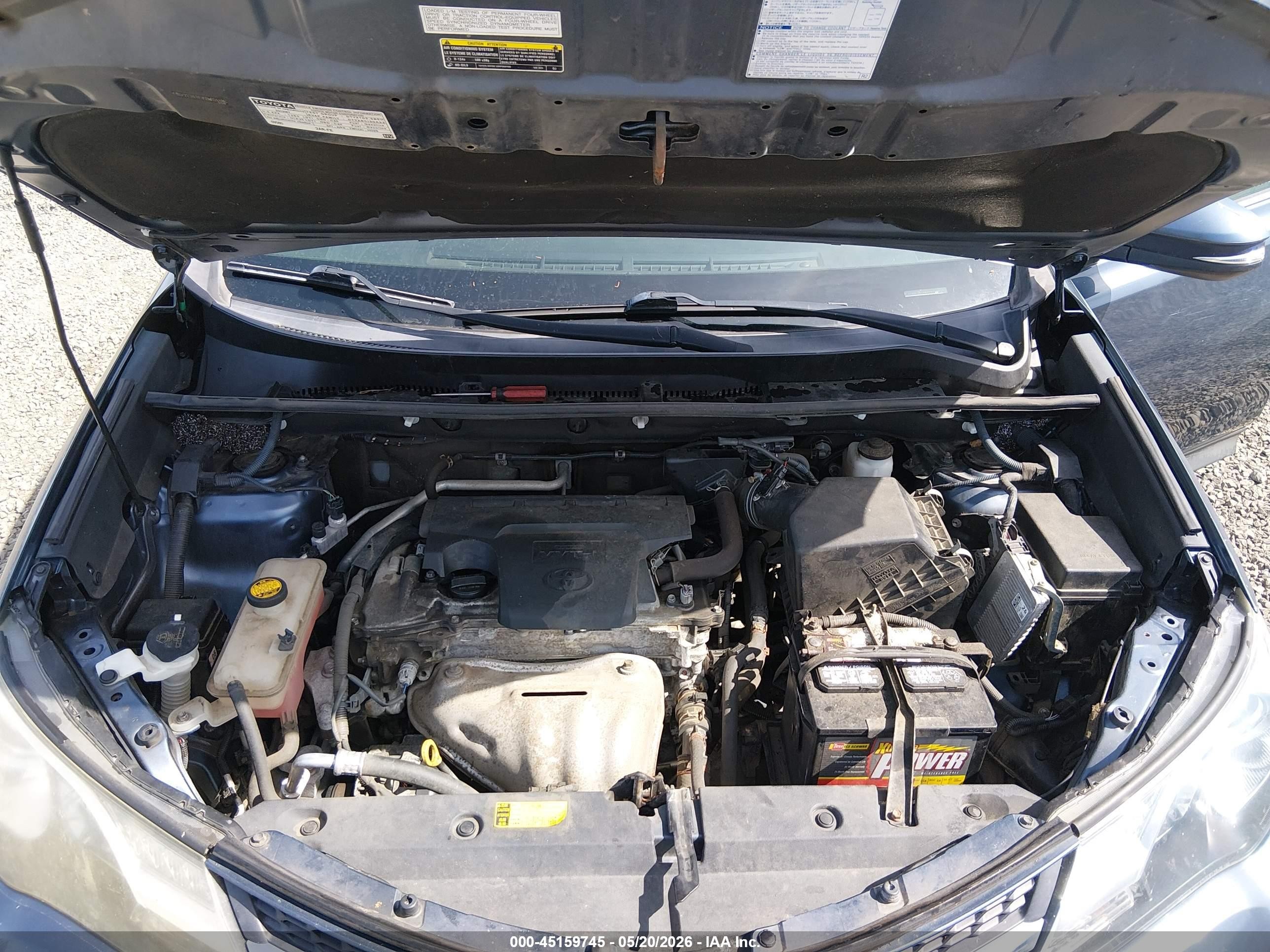 2013 Toyota Rav4 Xle Light Blue vin: 2T3RFREV5DW024486