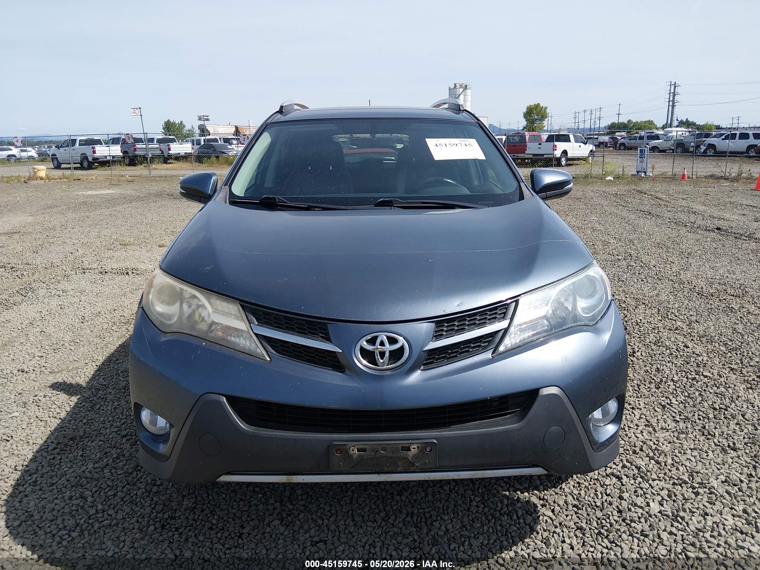 2013 Toyota Rav4 Xle Light Blue vin: 2T3RFREV5DW024486