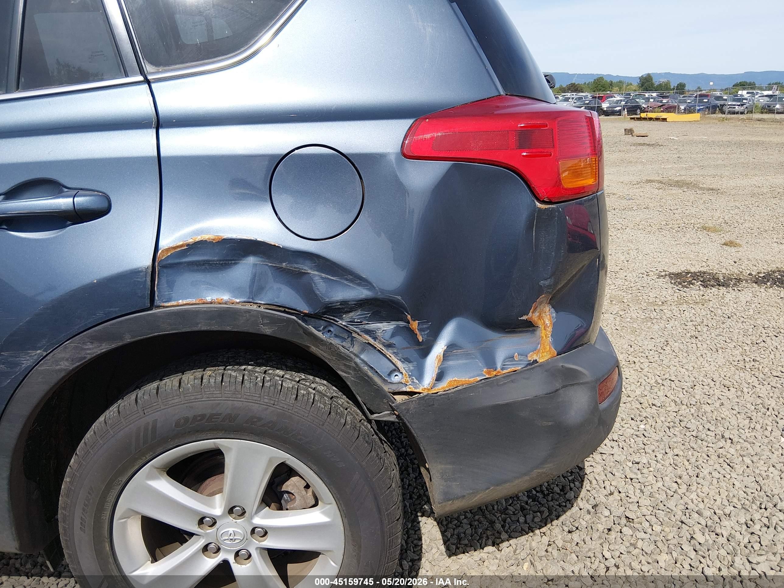 2013 Toyota Rav4 Xle Light Blue vin: 2T3RFREV5DW024486