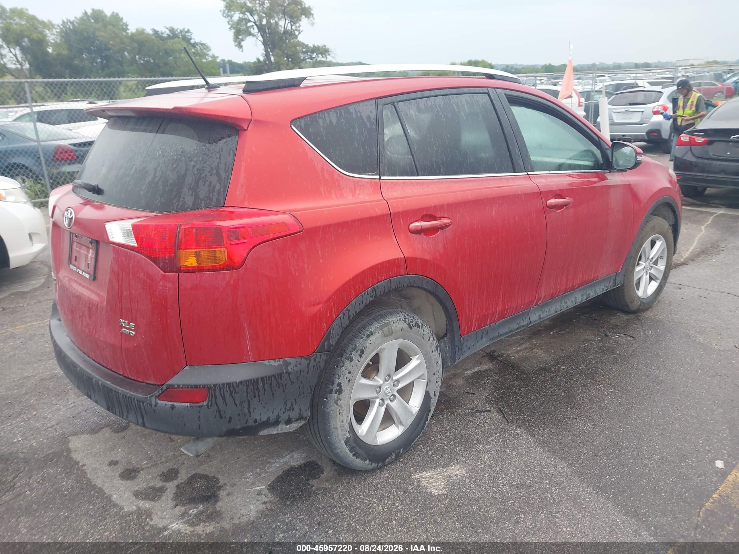 2013 Toyota Rav4 Xle Red vin: 2T3RFREV5DW044530