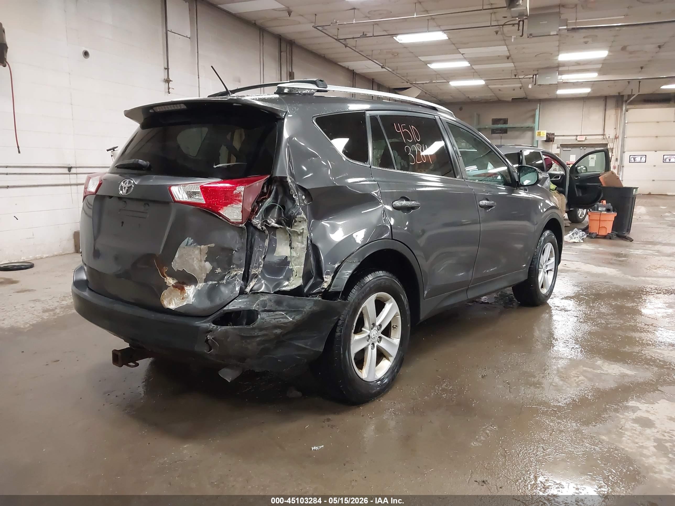 2014 Toyota Rav4 Xle Gray vin: 2T3RFREV5EW135122