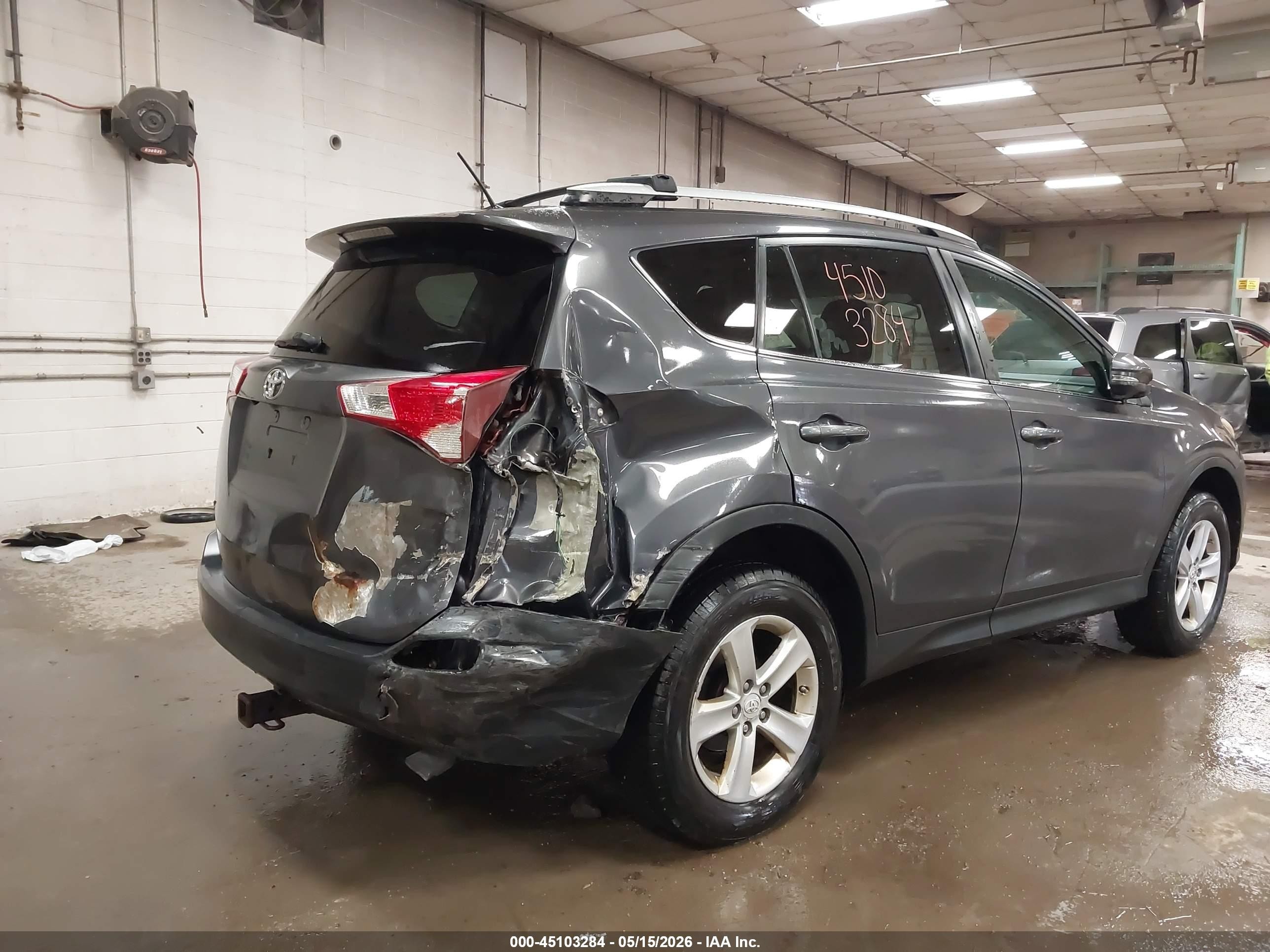 2014 Toyota Rav4 Xle Gray vin: 2T3RFREV5EW135122