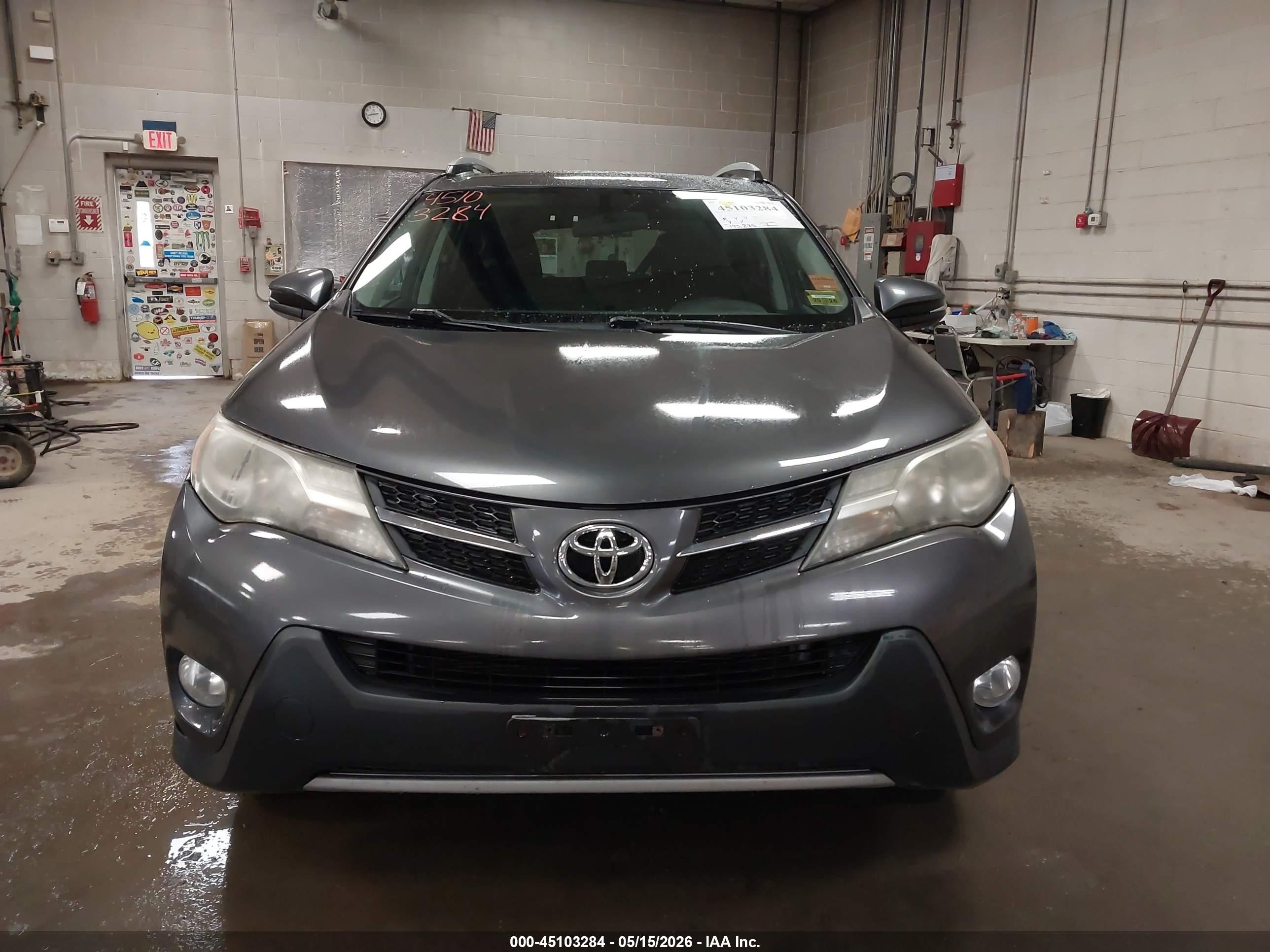 2014 Toyota Rav4 Xle Gray vin: 2T3RFREV5EW135122