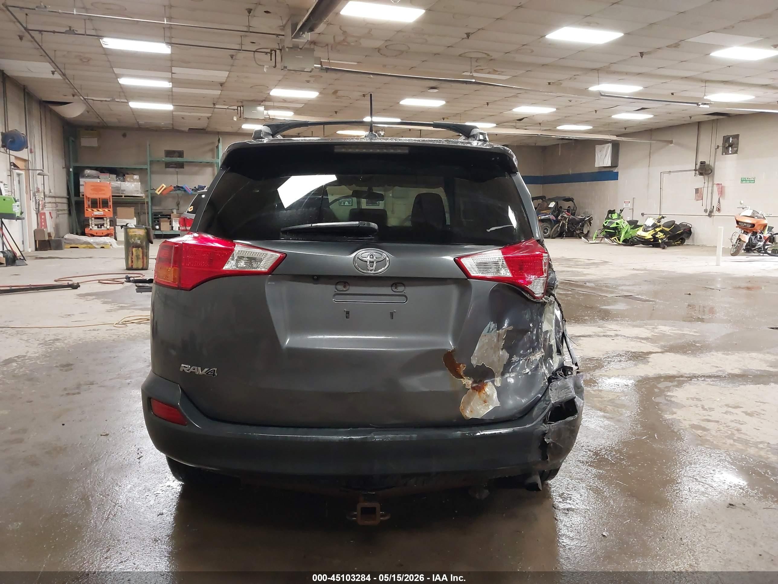 2014 Toyota Rav4 Xle Gray vin: 2T3RFREV5EW135122