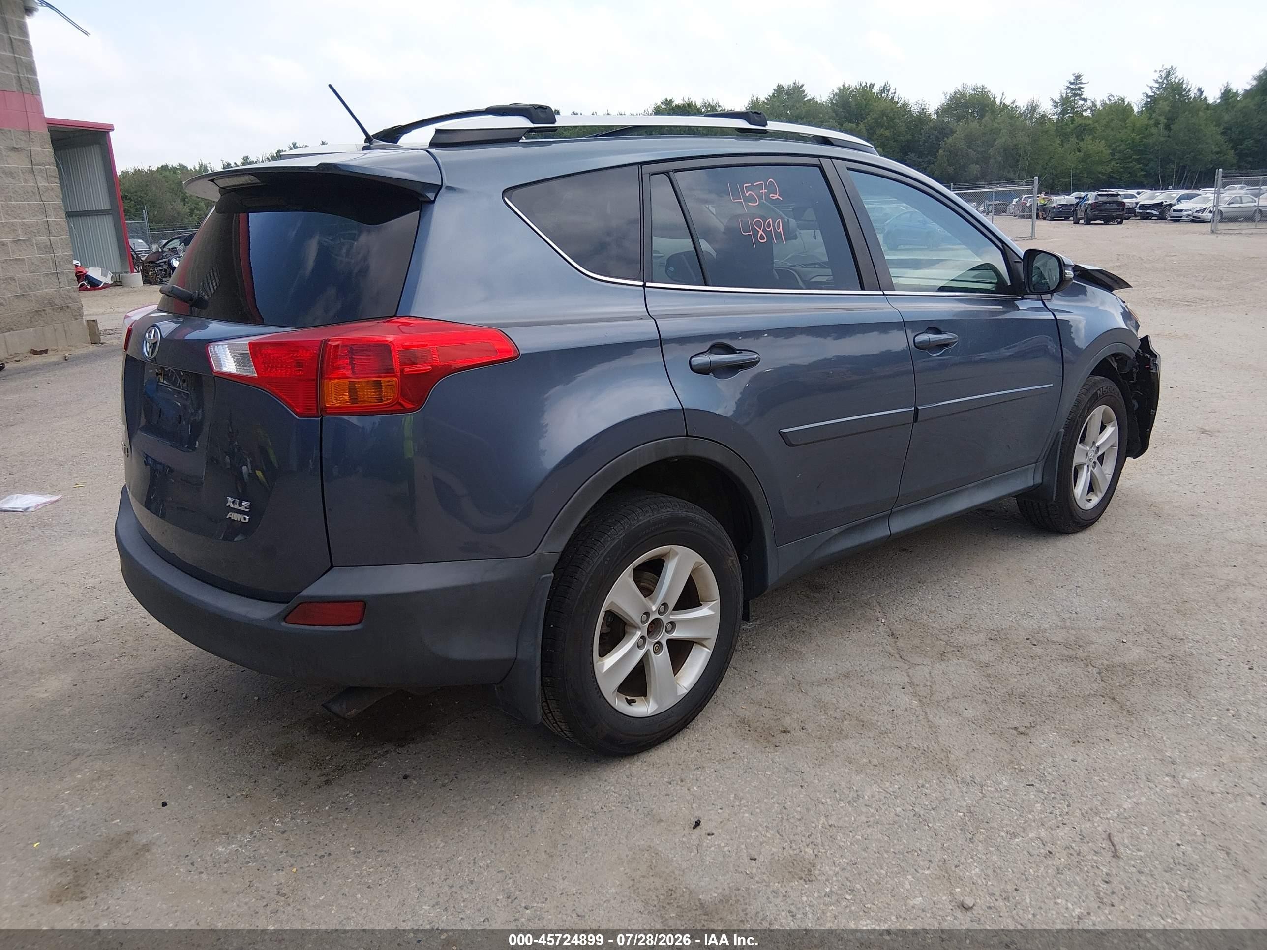 2014 Toyota Rav4 Xle Blue vin: 2T3RFREV5EW157556