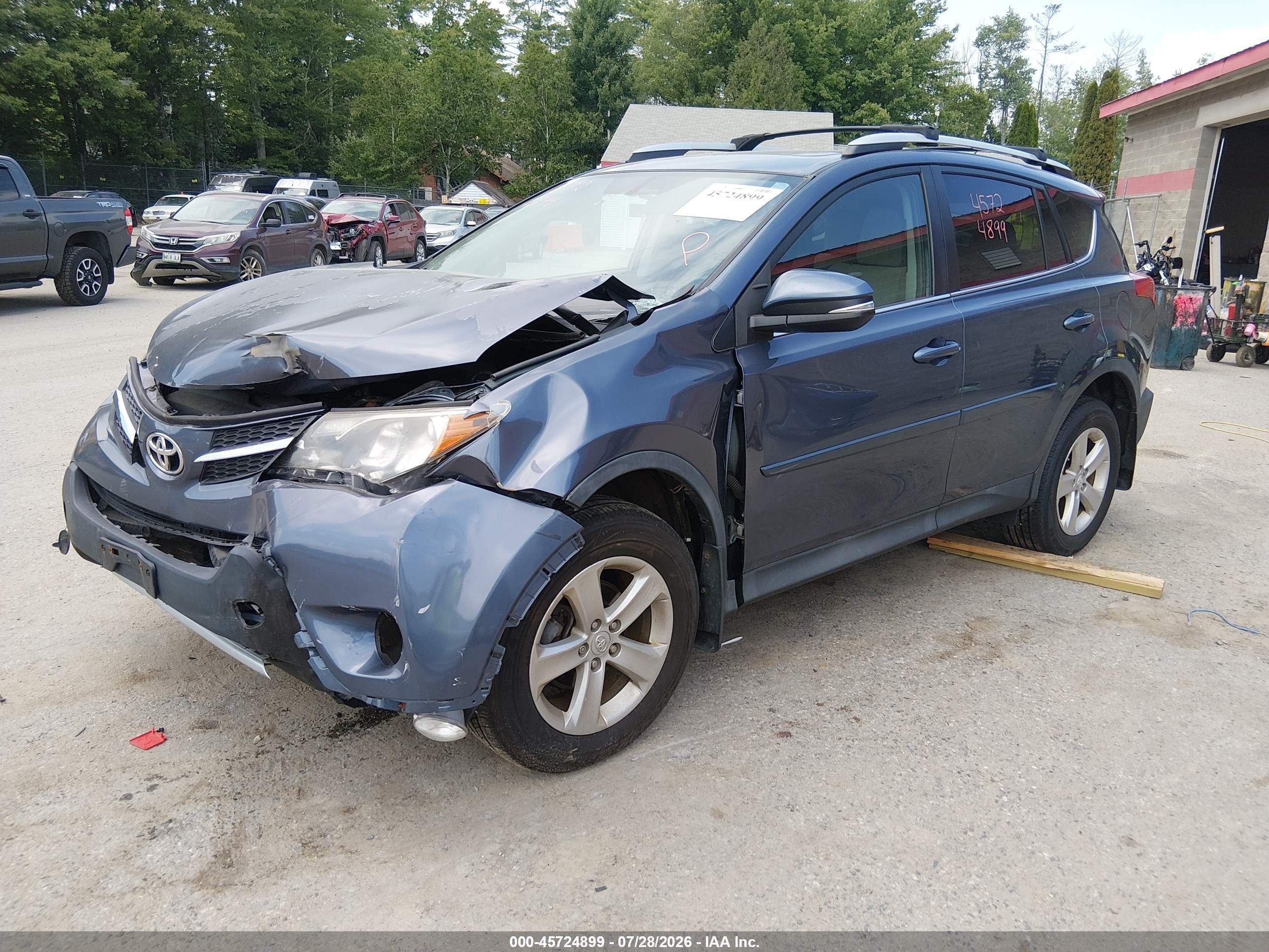 2014 Toyota Rav4 Xle Blue vin: 2T3RFREV5EW157556