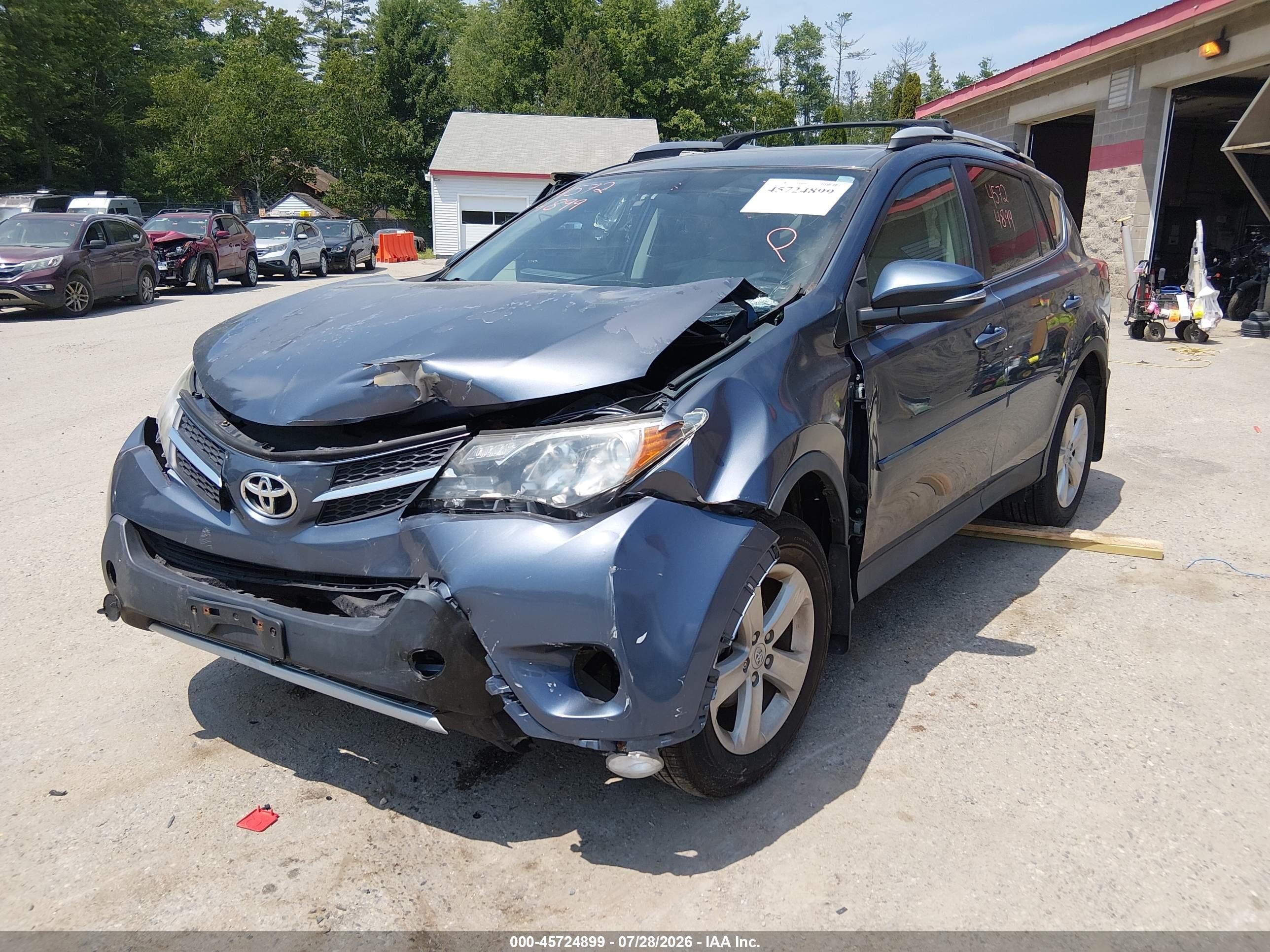 2014 Toyota Rav4 Xle Blue vin: 2T3RFREV5EW157556